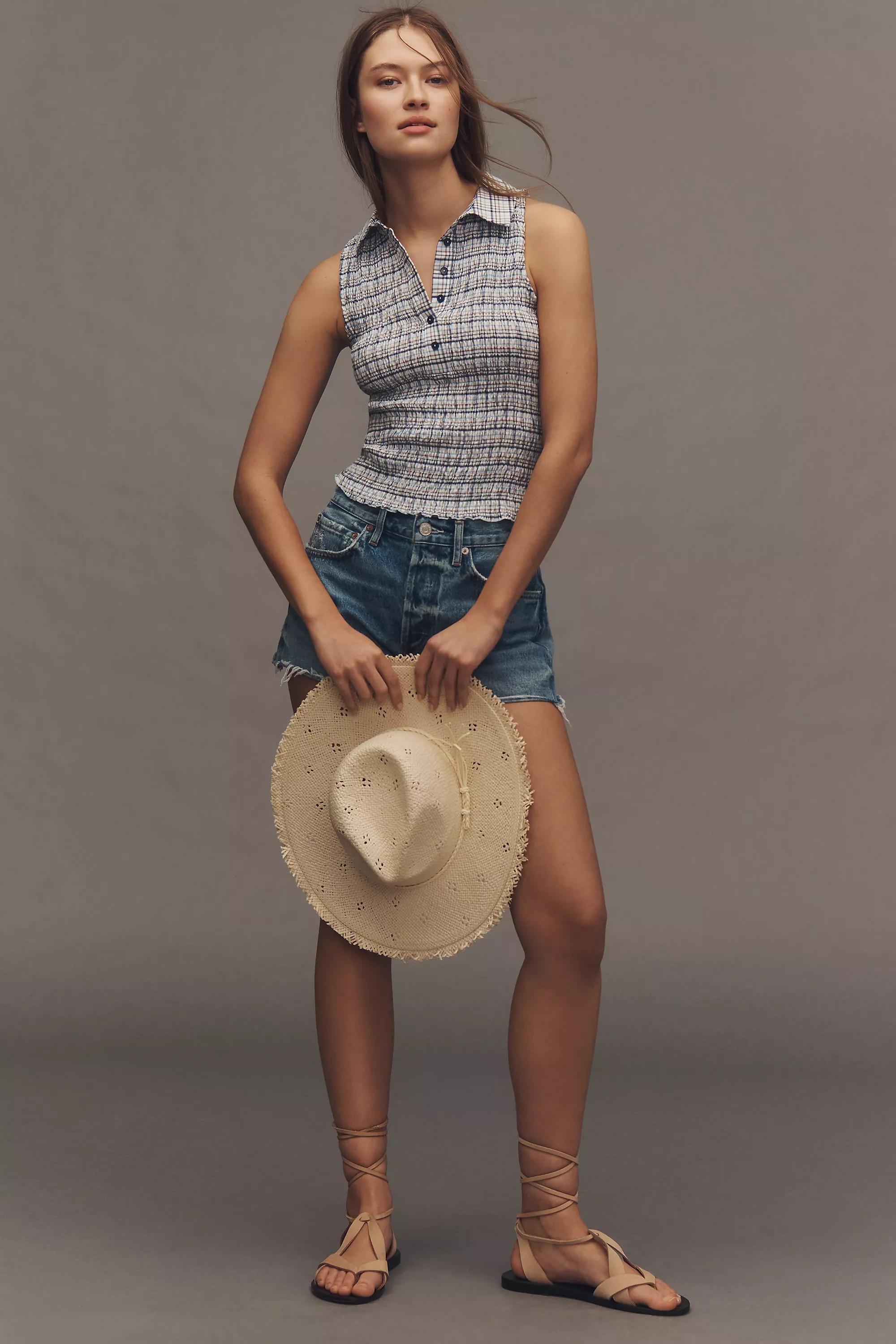 Anthropologie Top Women Crop Top, Navy, A501_0041, large image number 2