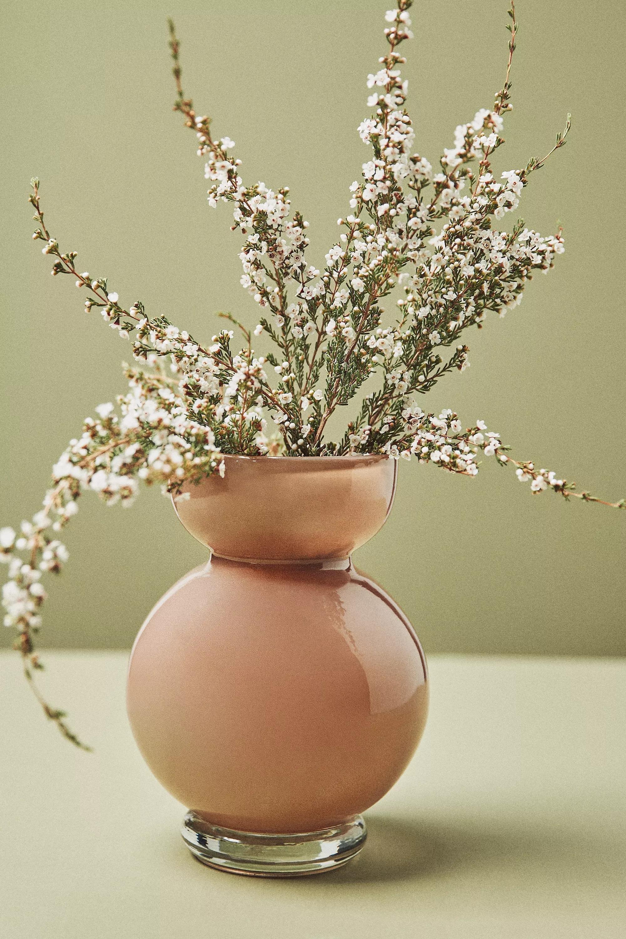 Maude Sculptural Glass Vase, Brown, A501_0020, large image number 0