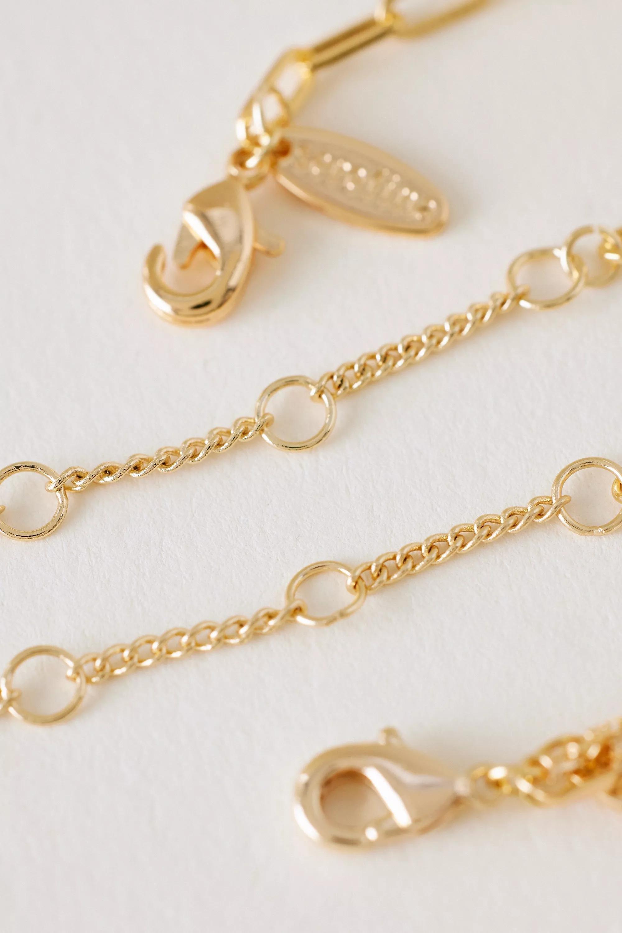 I Pearl Bubble Monogram Bracelet, Gold, A501_0909, large image number 2