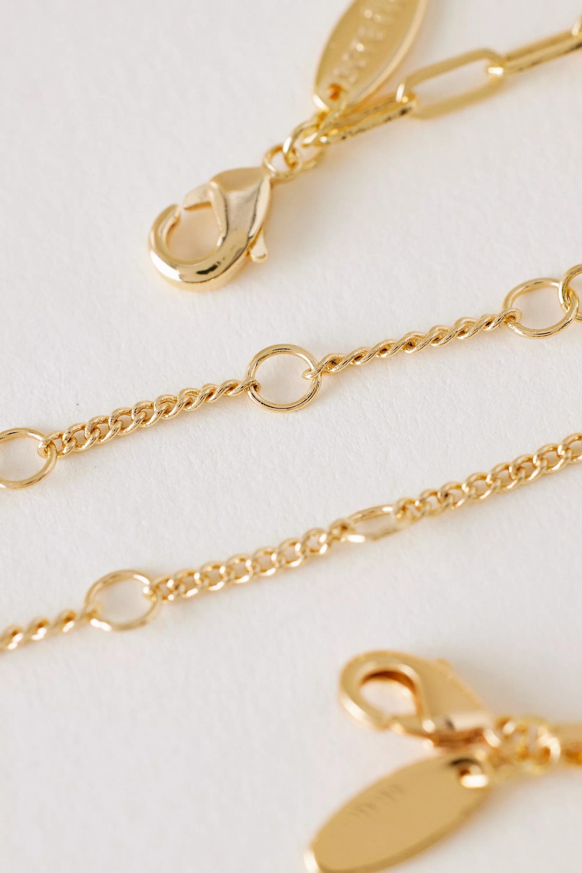 K Pearl Bubble Monogram Bracelet, Gold, A501_0911, large image number 2