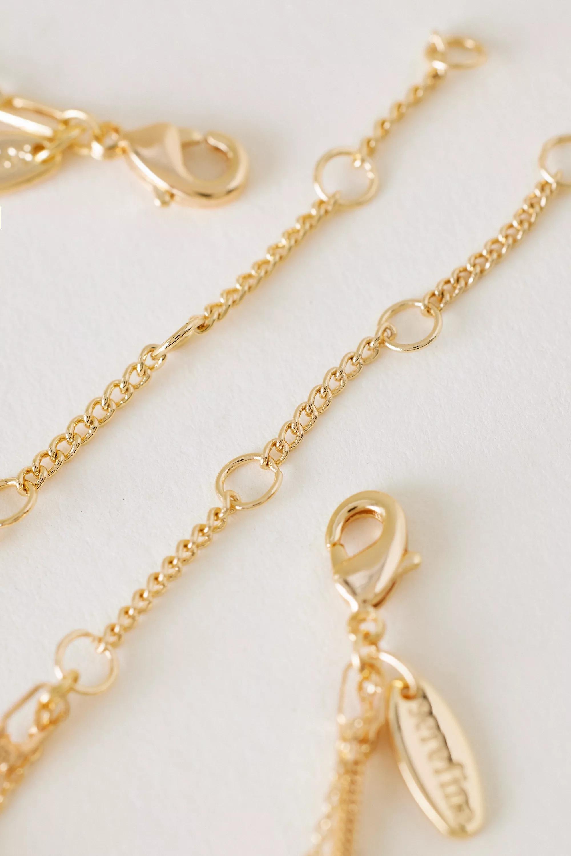 S Pearl Bubble Monogram Bracelet, Gold, A501_0919, large image number 2