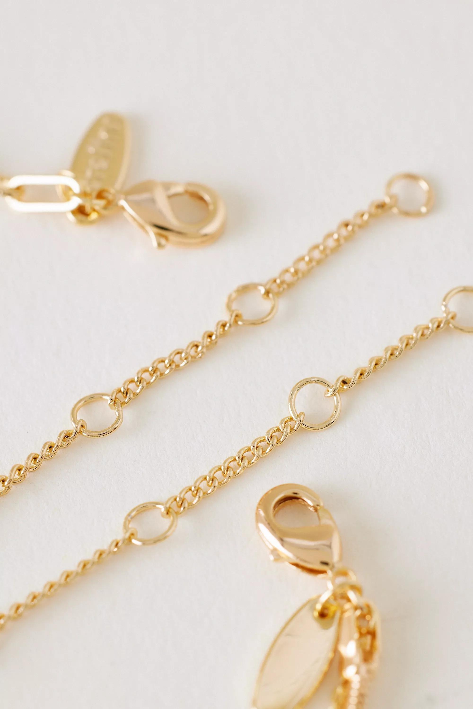 U Pearl Bubble Monogram Bracelet, Gold, A501_0921, large image number 2