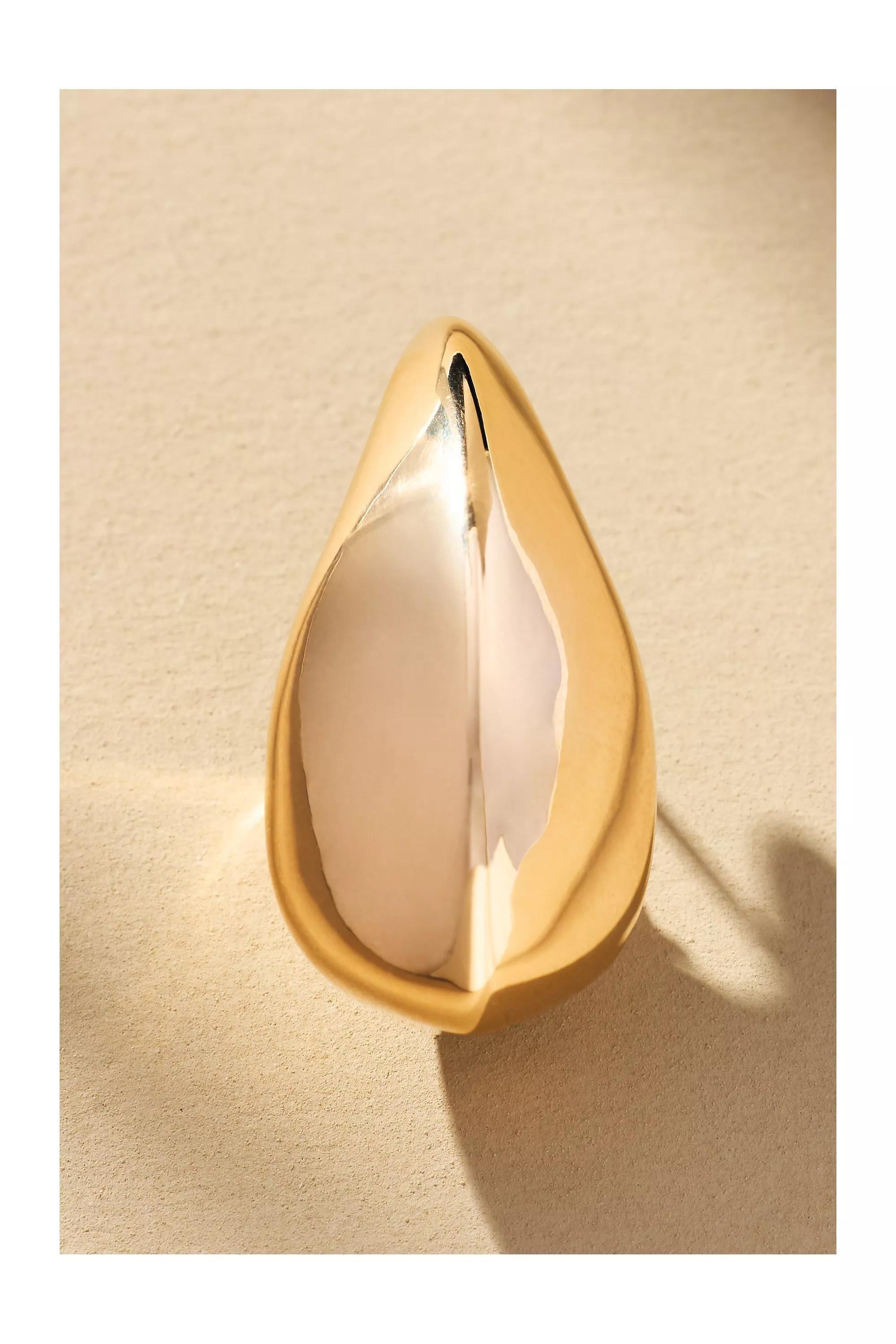 The Petra Drop Earrings: 3D Edition, Gold, A501_0070, large image number 2