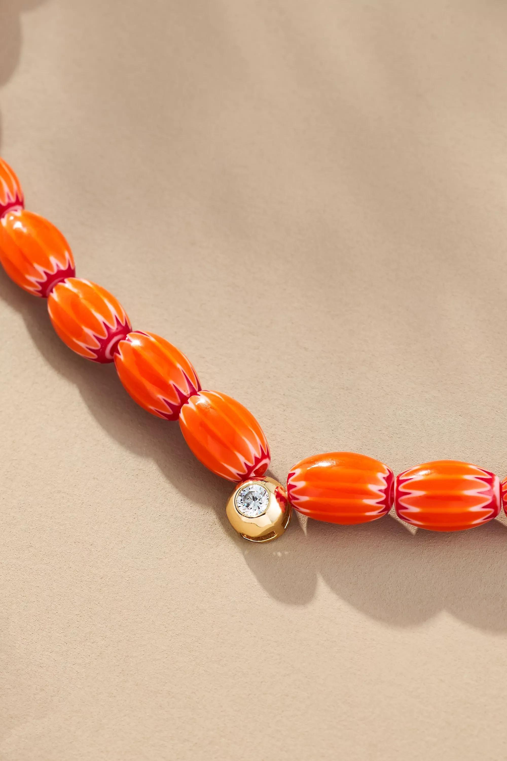 Anthropologie Necklace Women Choker, Thick Beaded, A501_0060, large image number 2