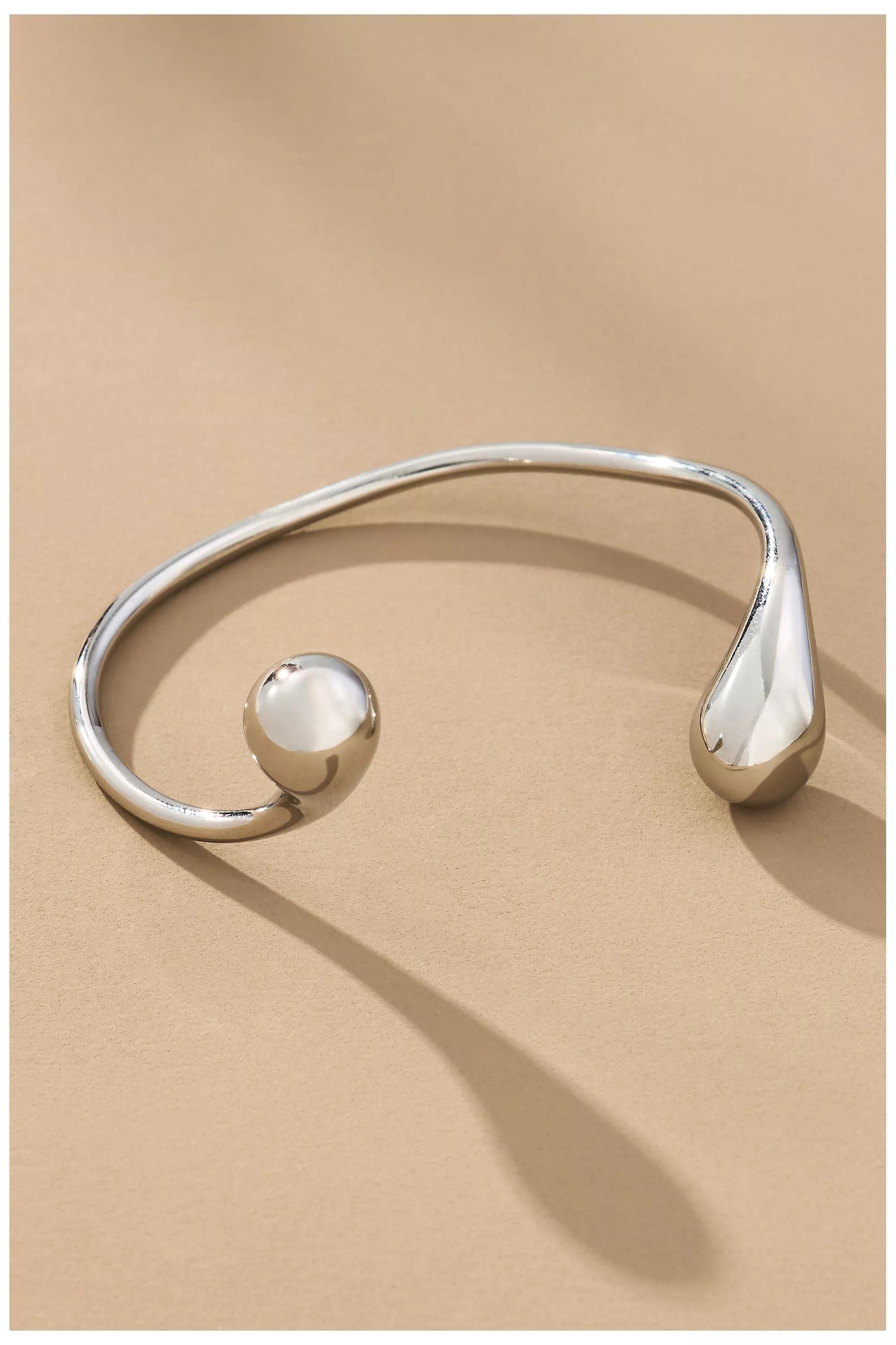 Silver The Petra Cuff Bracelet, , medium