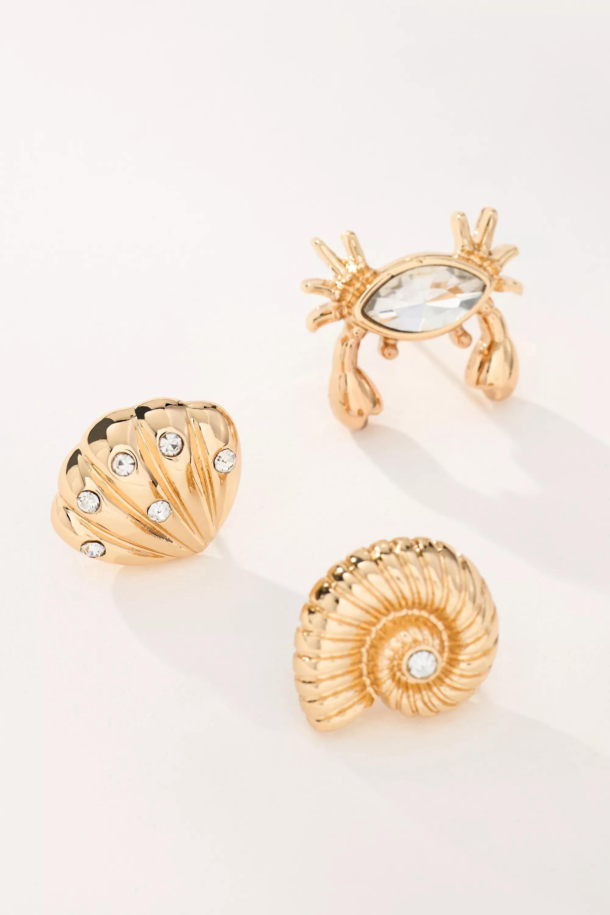 Anthropologie Set Of 3 Earrings, A501_0070, large image number 2