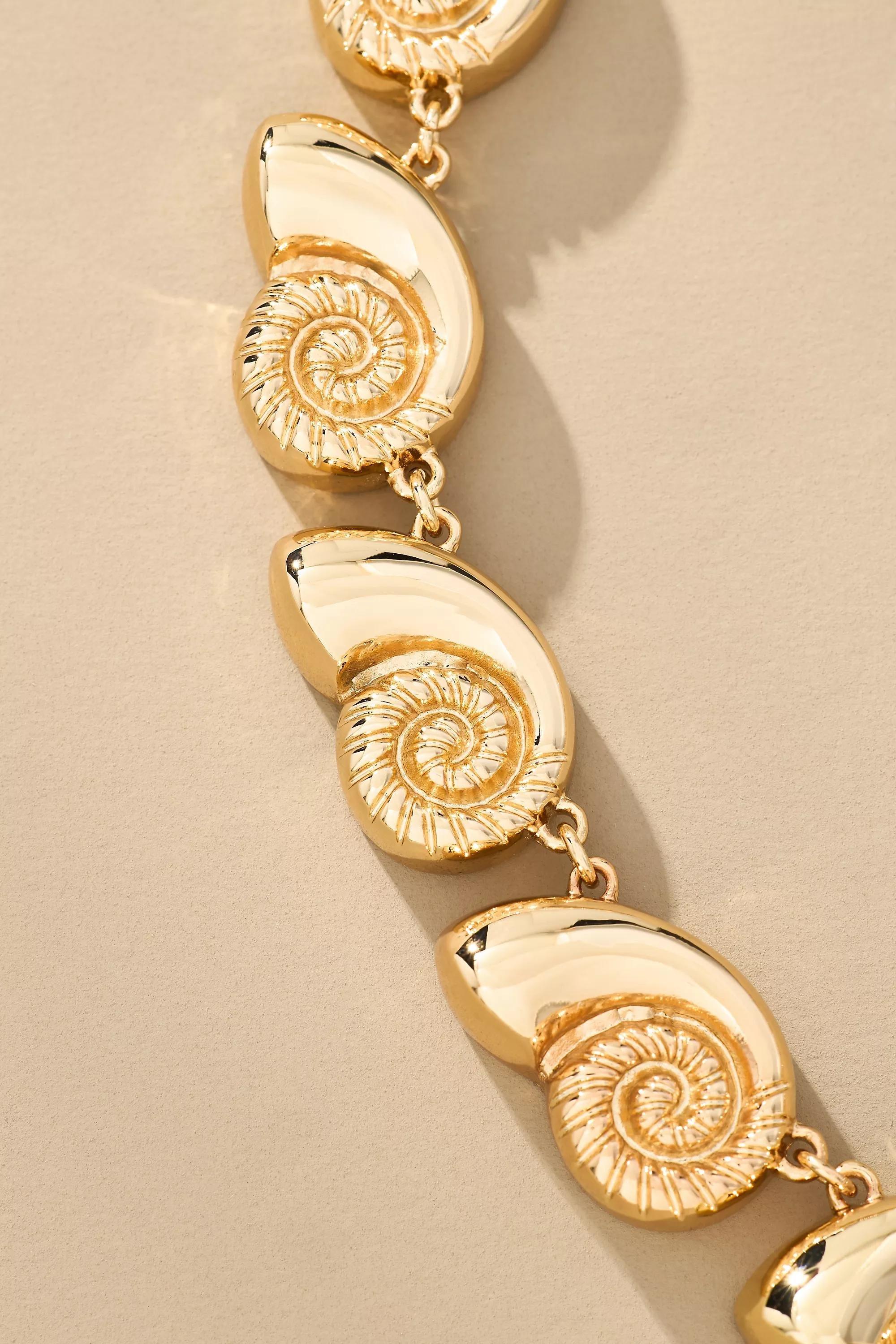Anthropologie Choker Necklace, Gold, A501_0070, large image number 2