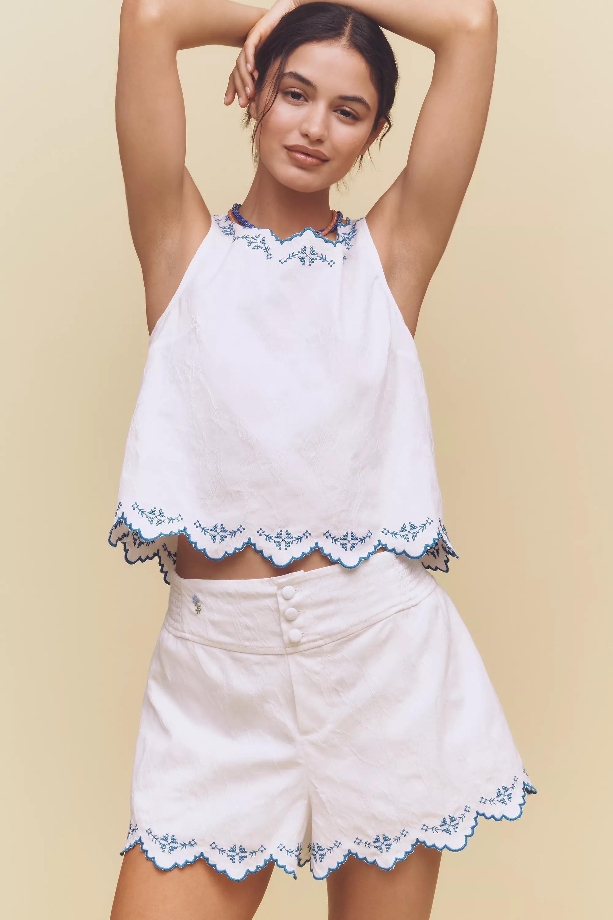 Anthropologie Lace Details Beach Shorts, , large image number 0