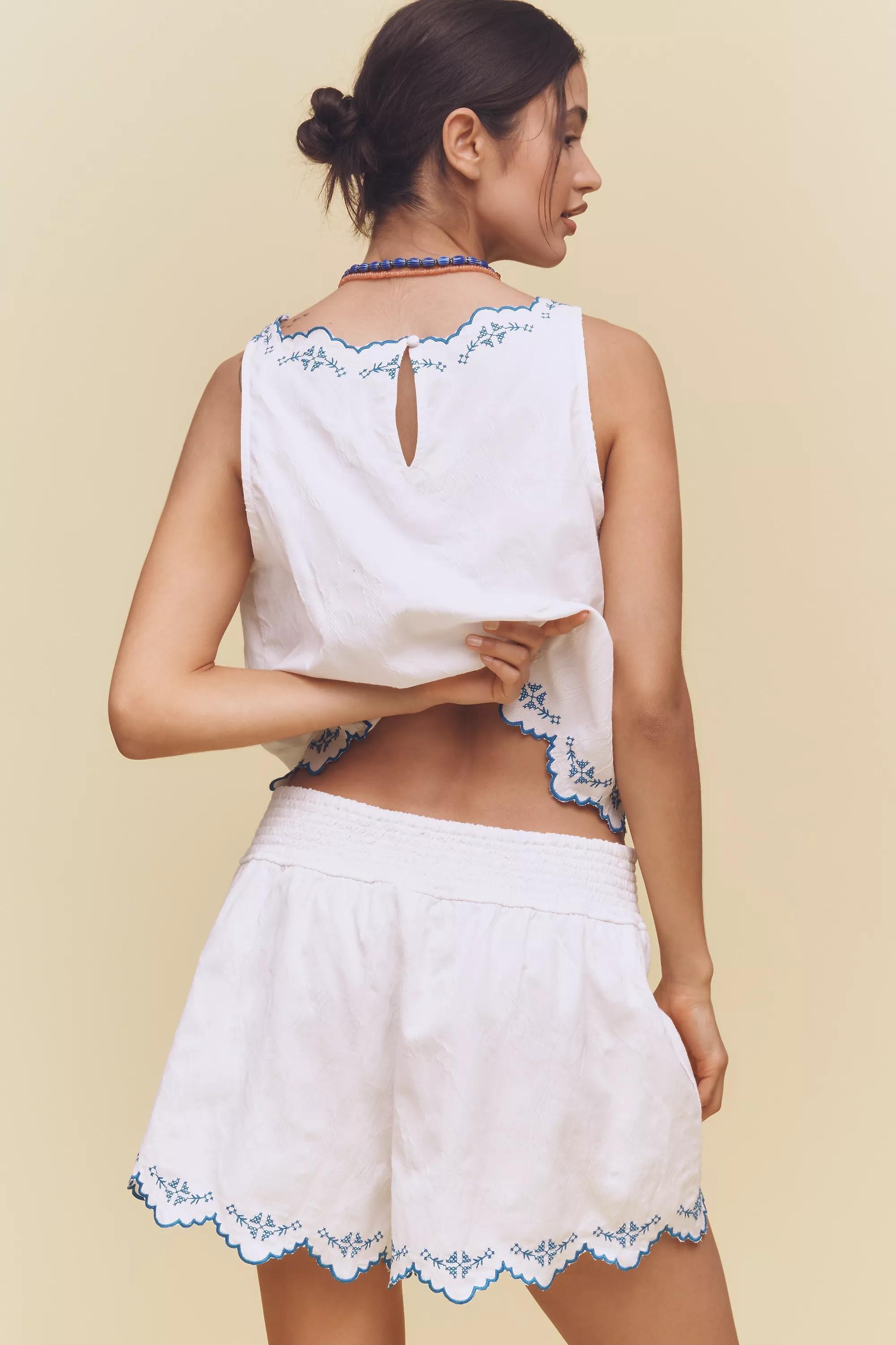 Anthropologie Lace Details Beach Shorts, A501_0011, large image number 1