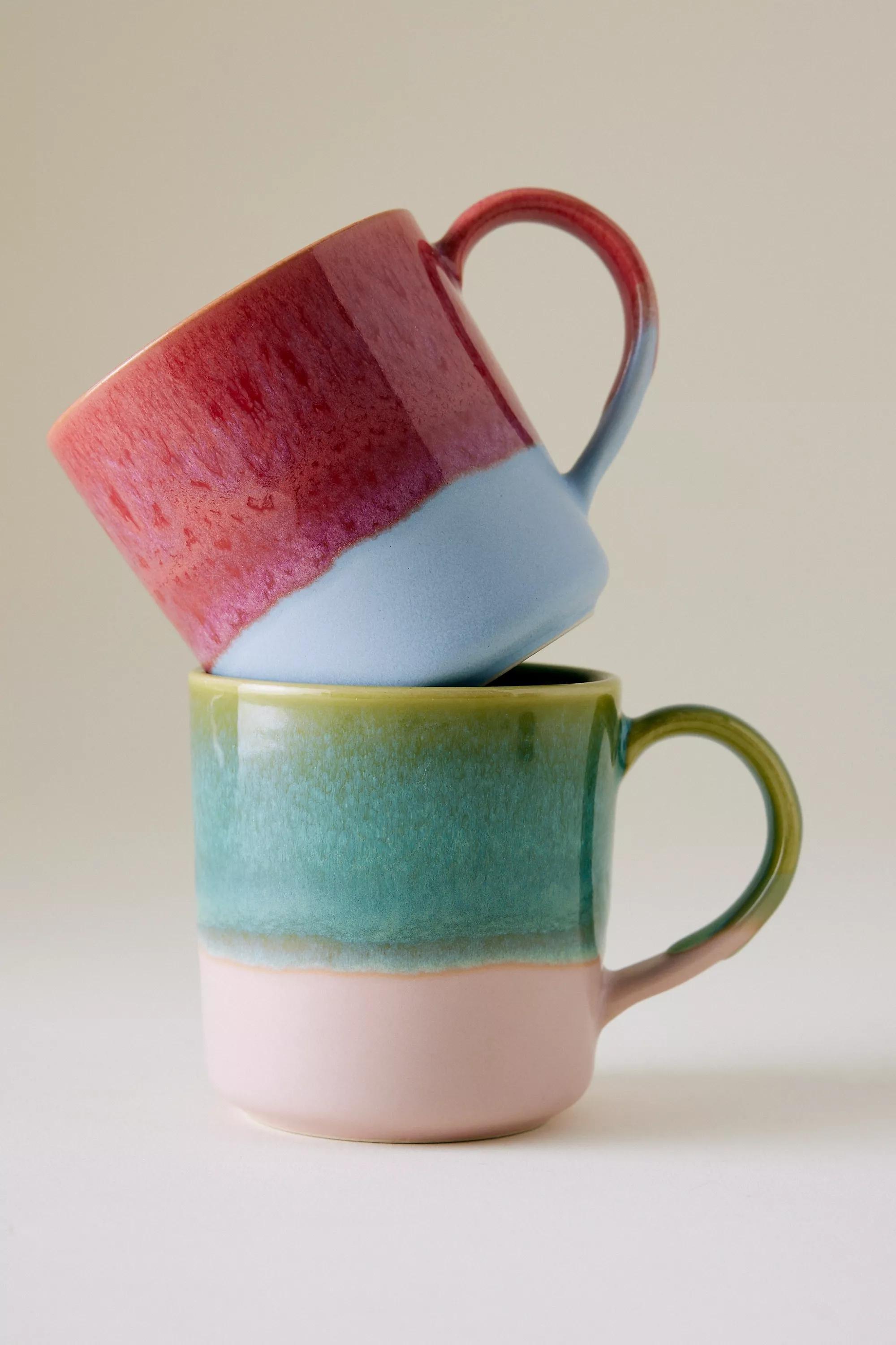 Detailed Dip Mug, Green, A501_0237, large image number 2