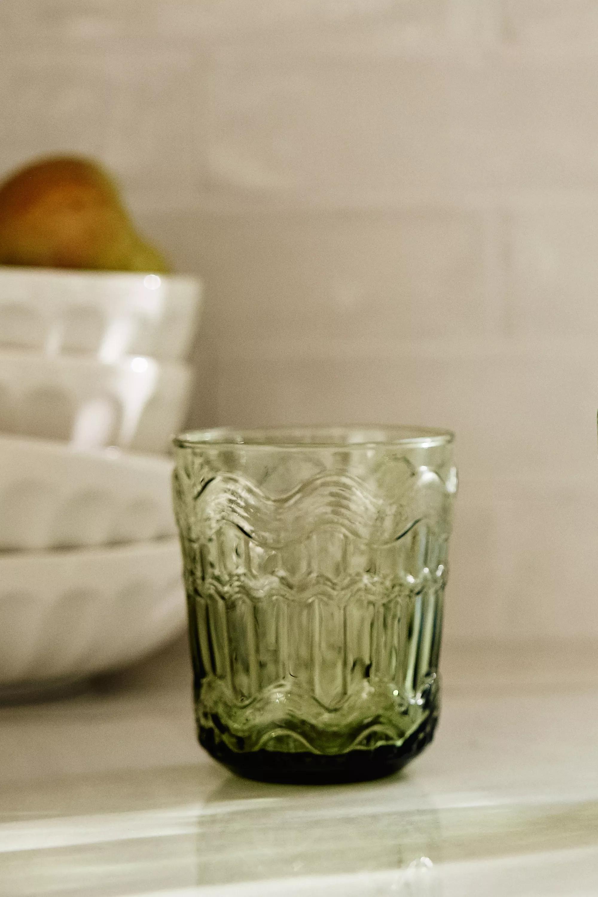 Polly Textured Juice Glasses, Green, A501_0037, medium