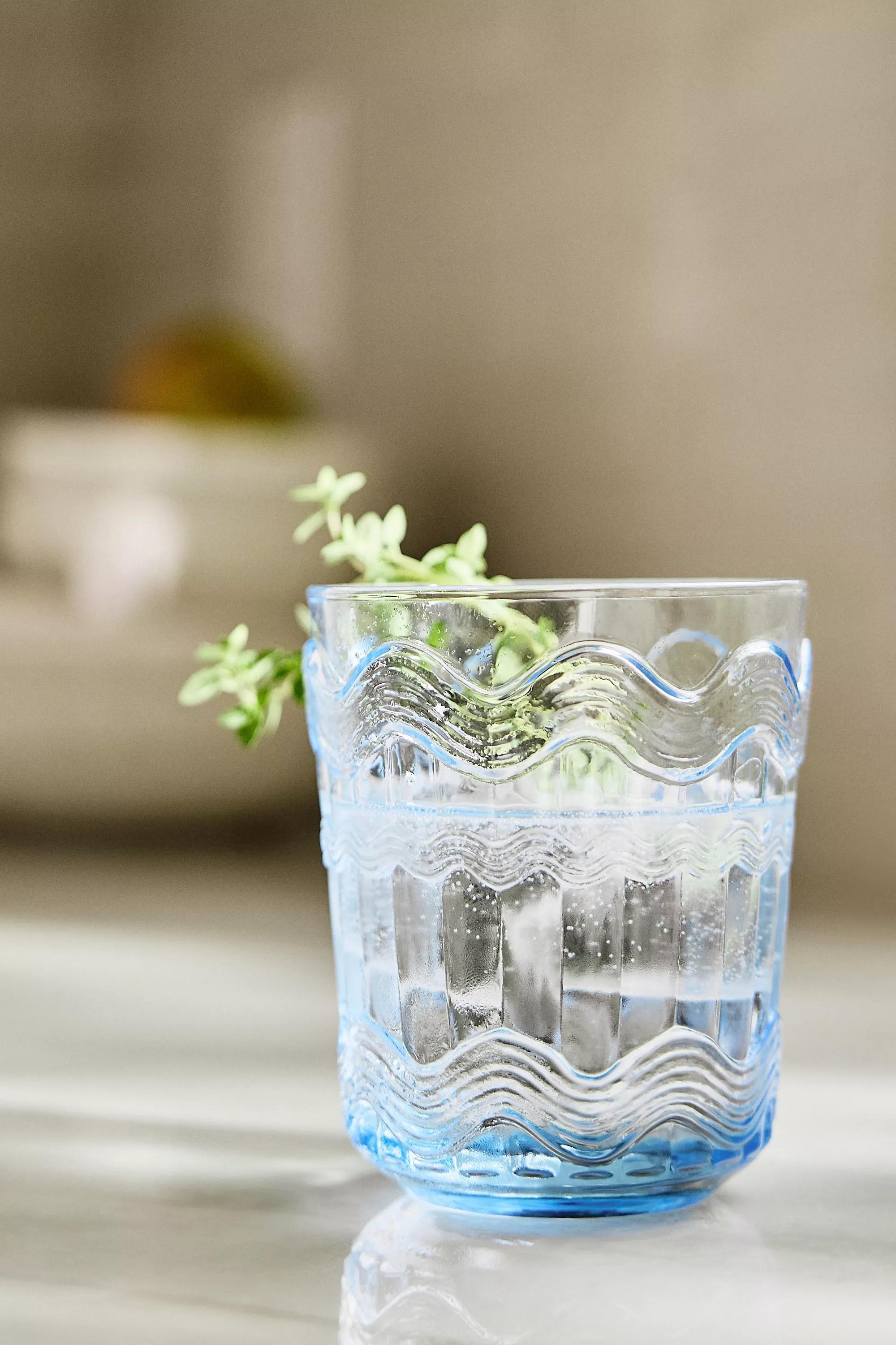Polly Textured Juice Glasses, Blue, A501_0045, large image number 0