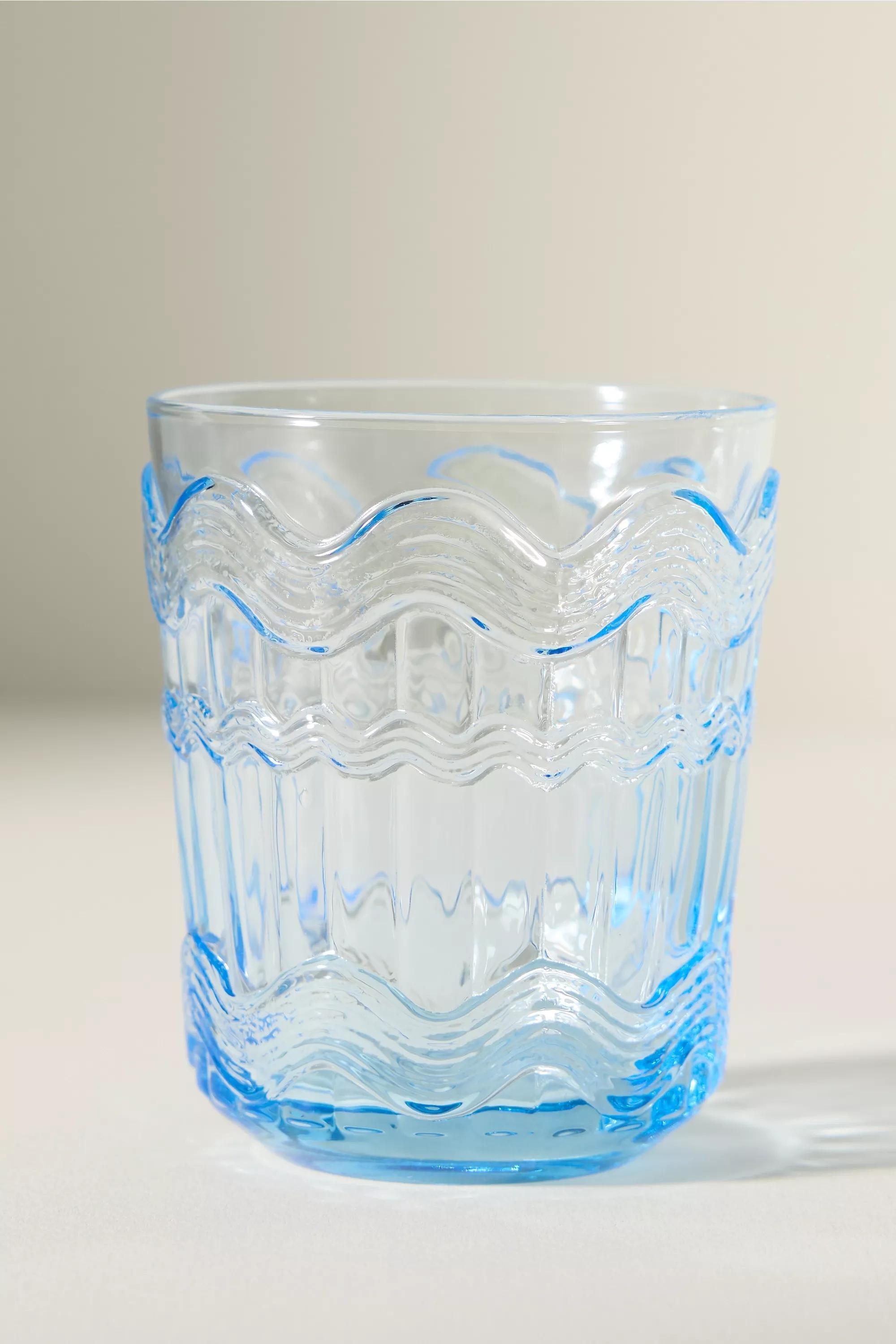 Polly Textured Juice Glasses, Blue, A501_0045, large image number 1