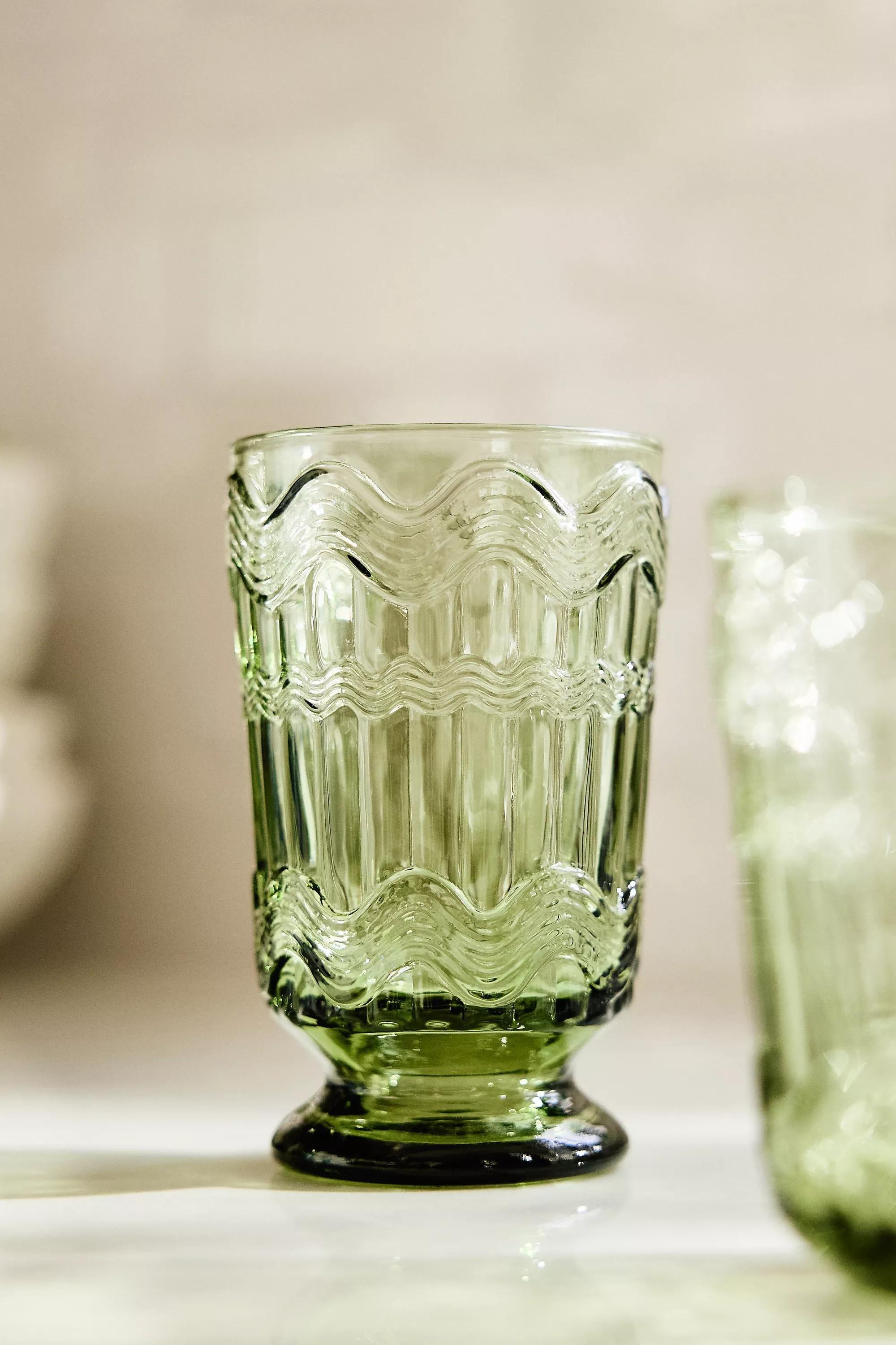 Polly Textured Tumbler Glass, Green, A501_0037, large image number 0