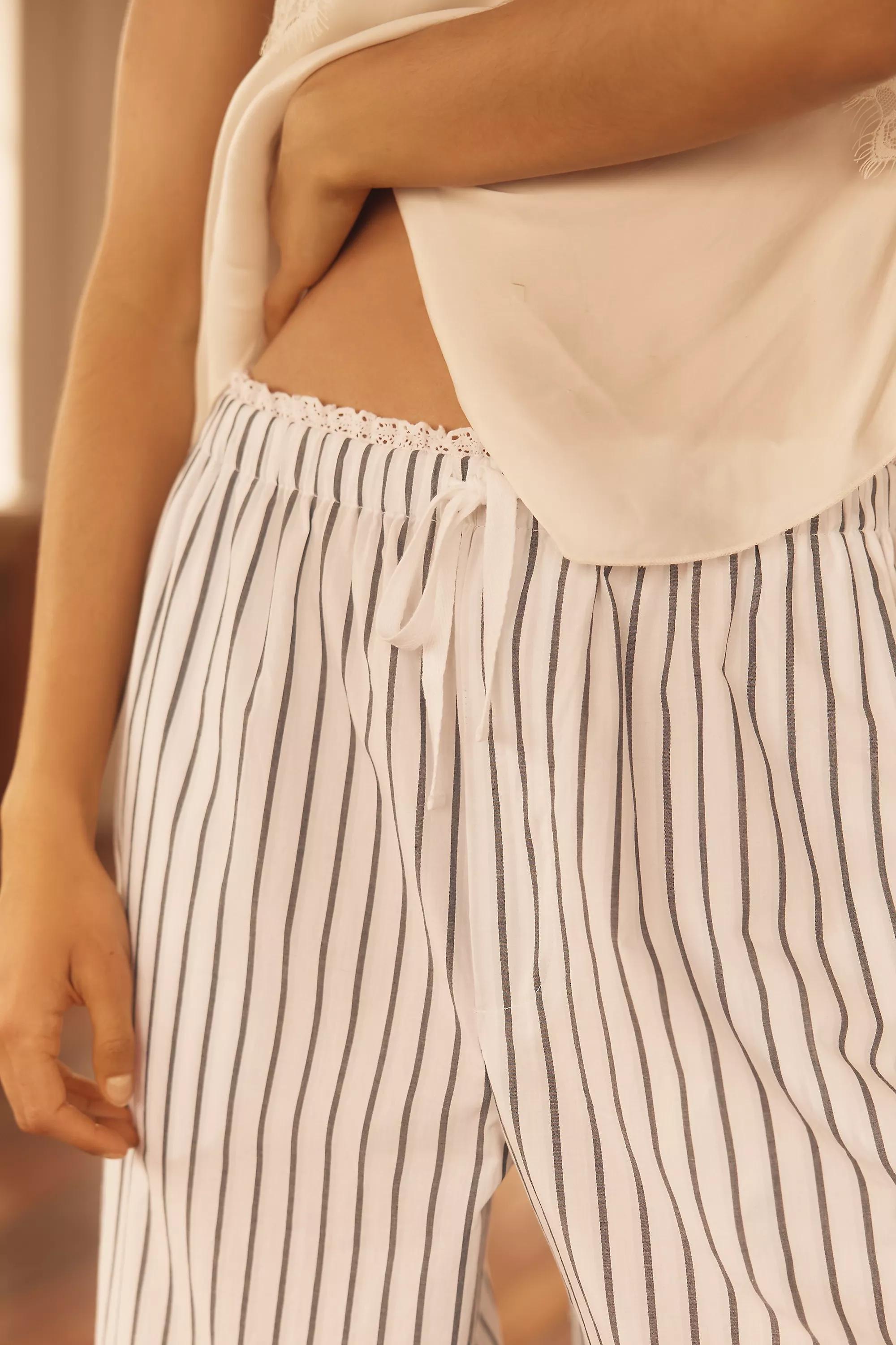 Anthropologie Striped Casual Trousers, Blue, A501_0049, large image number 3