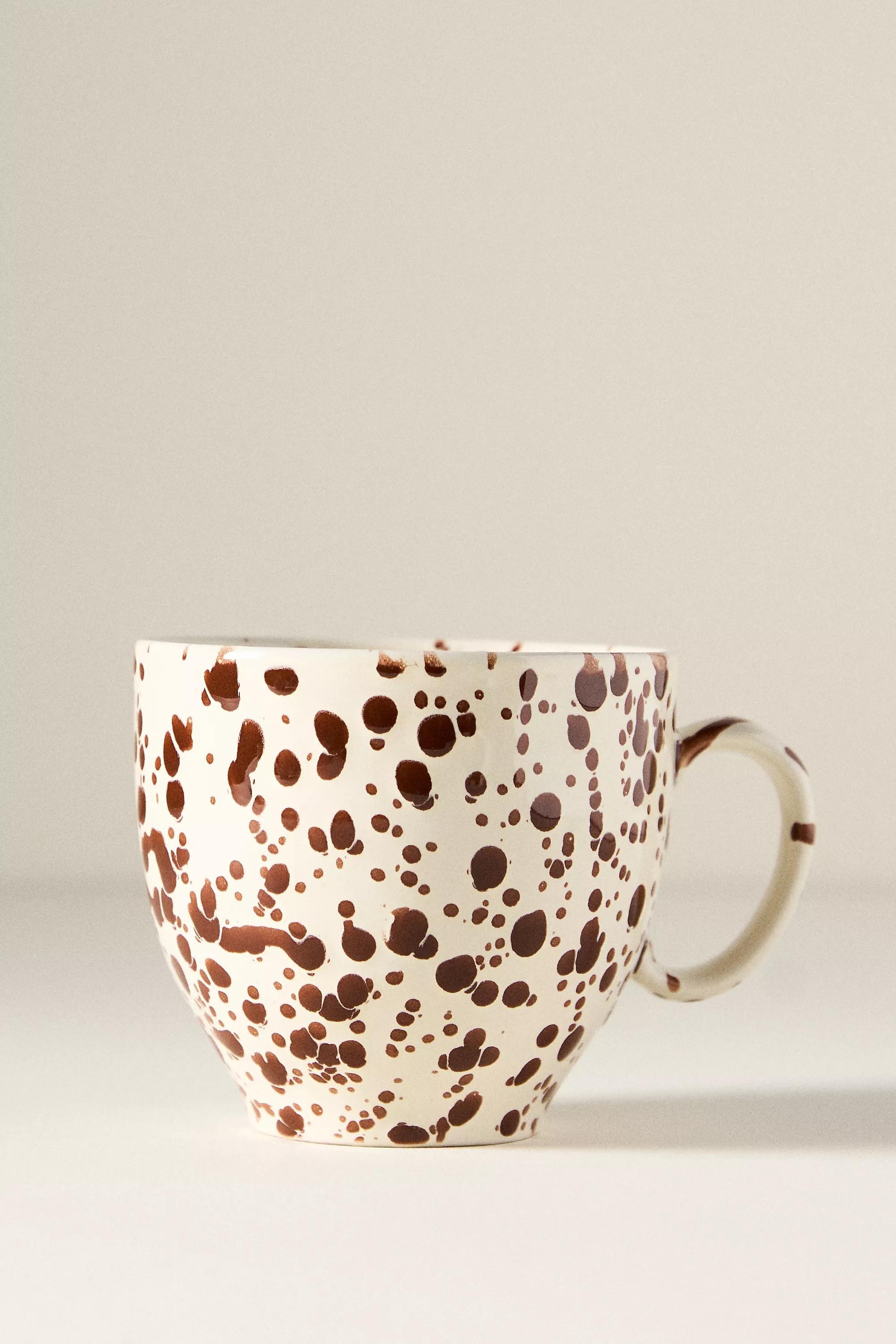 Splatter Portuguese Stoneware Mug, Brown, A501_0020, large image number 1