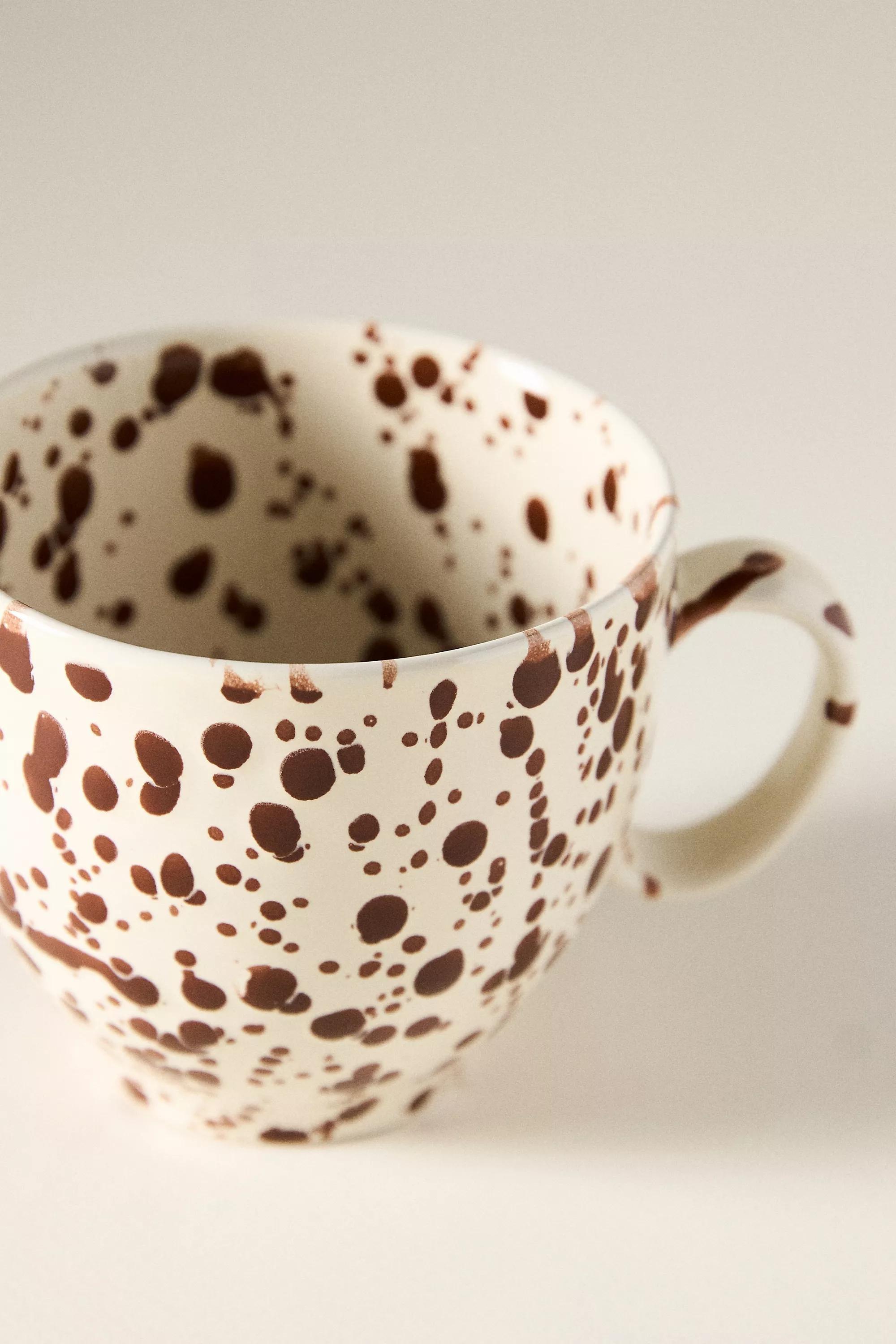 Splatter Portuguese Stoneware Mug, Brown, A501_0020, large image number 3