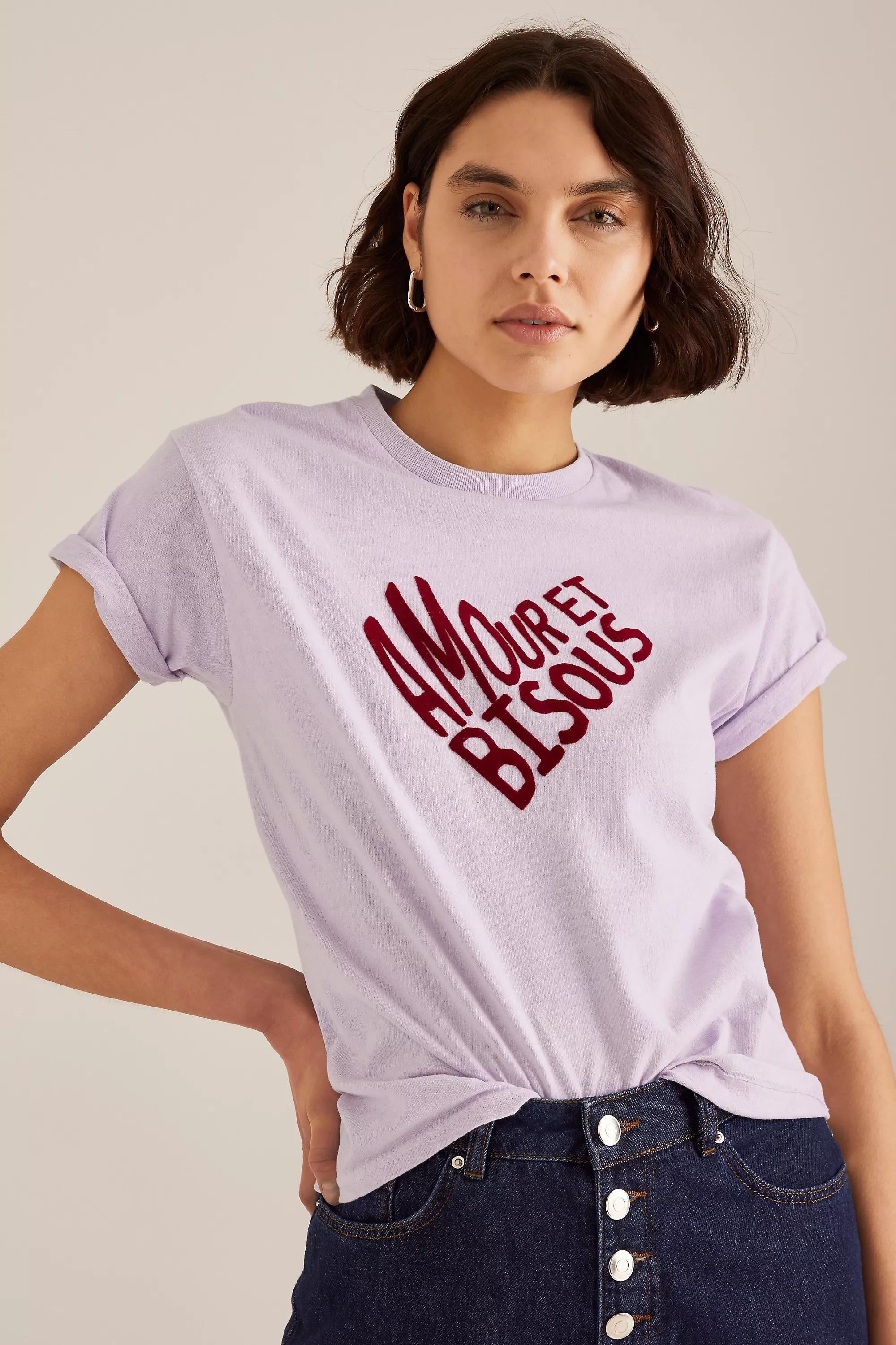 LILAC By Anthropologie Amour et Bisous Baby T-Shirt, , large image number 0