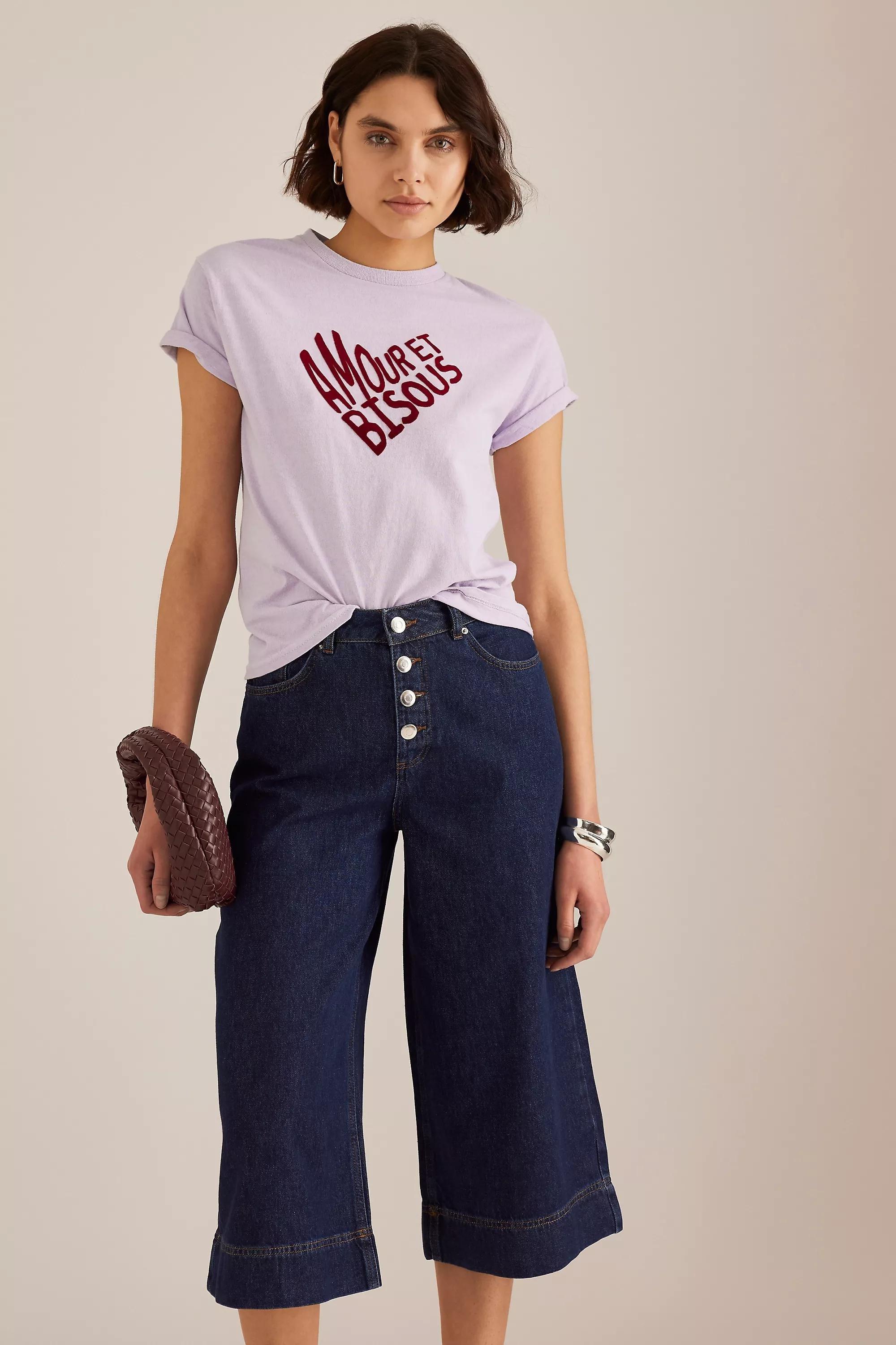 LILAC By Anthropologie Amour et Bisous Baby T-Shirt, , large image number 4