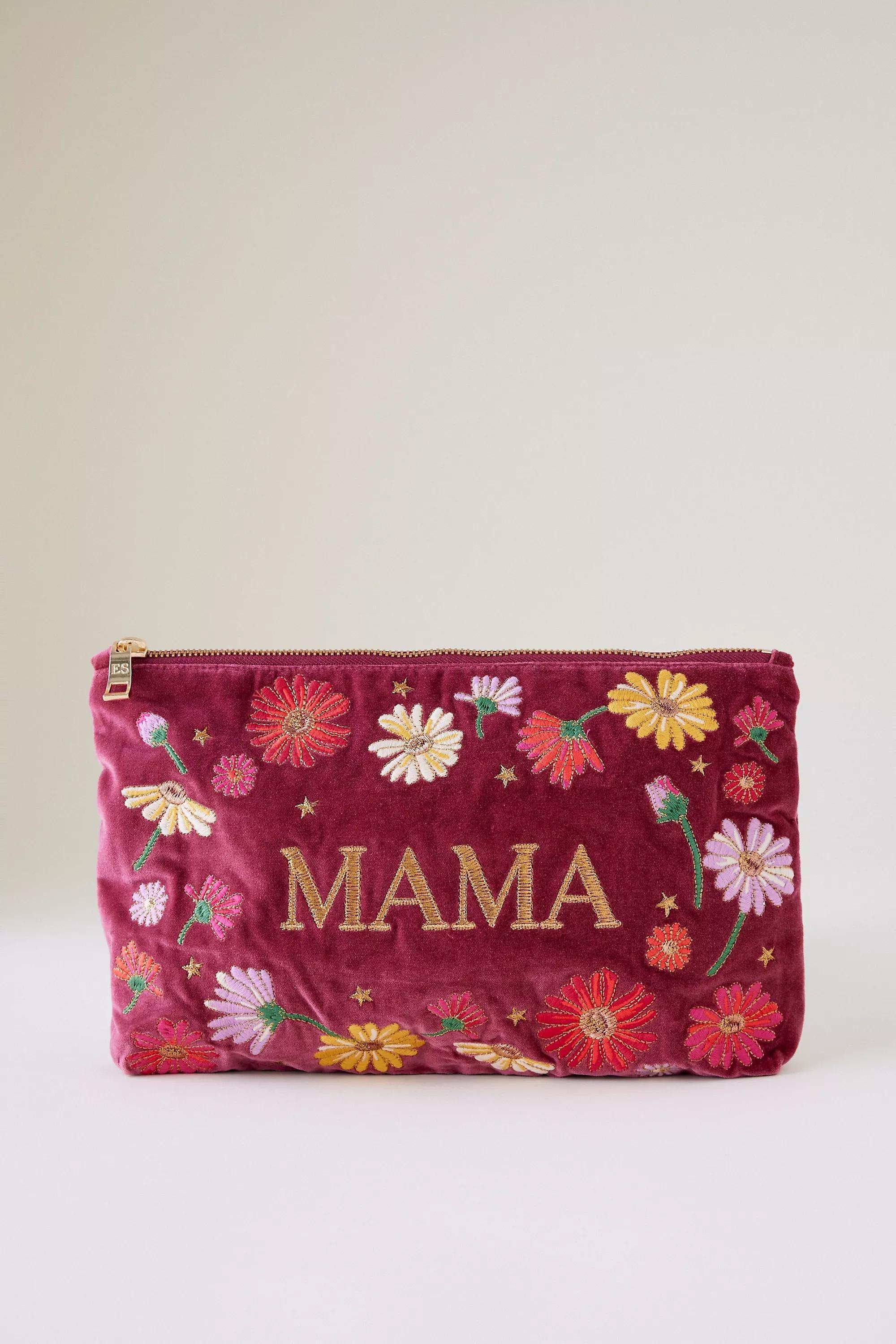 Elizabeth Scarlett Floral Mama Velvet Everyday Purse, Multicolour, A501_0000, large image number 0