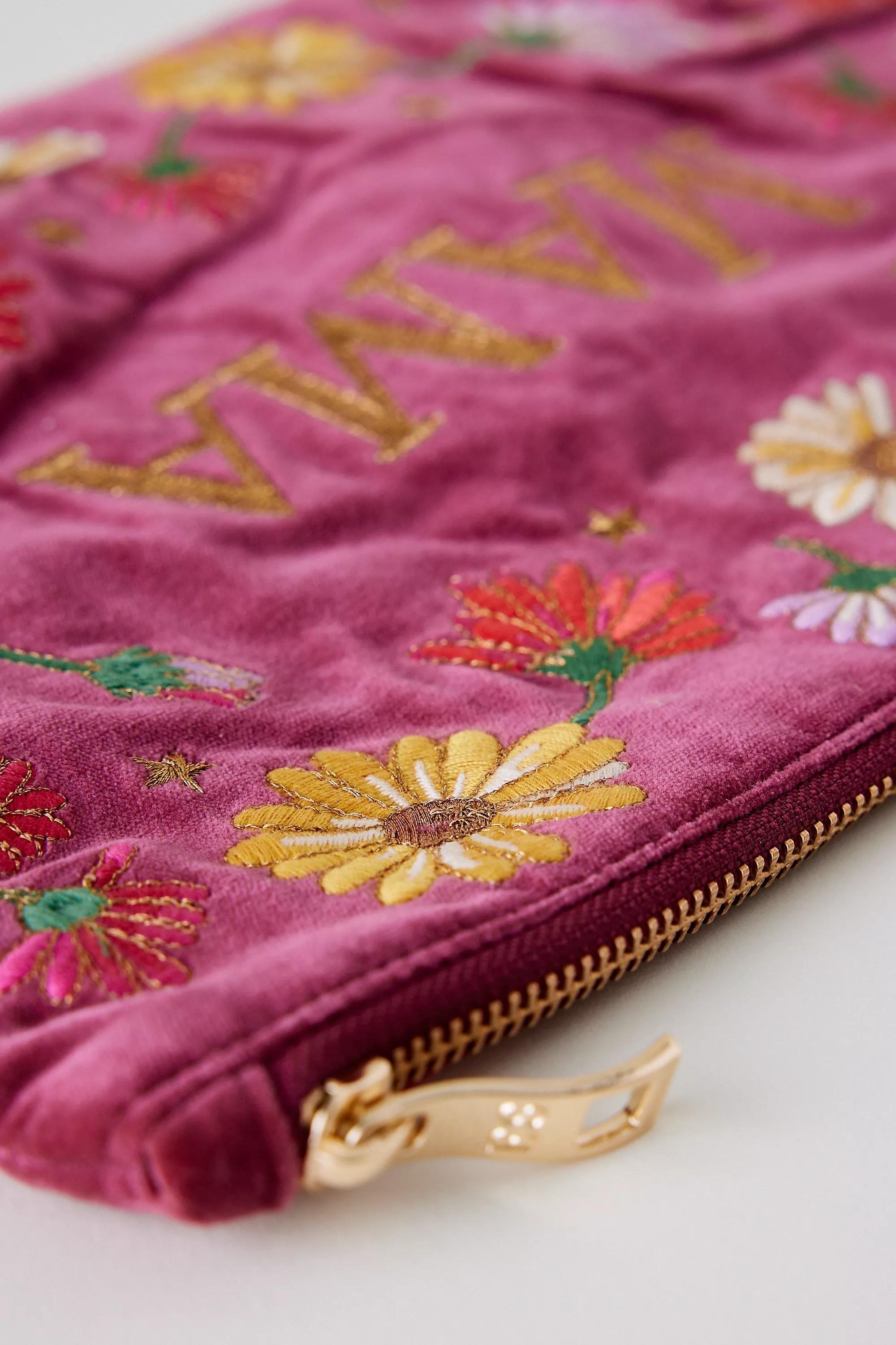 Elizabeth Scarlett Floral Mama Velvet Everyday Purse, Multicolour, A501_0000, large image number 2