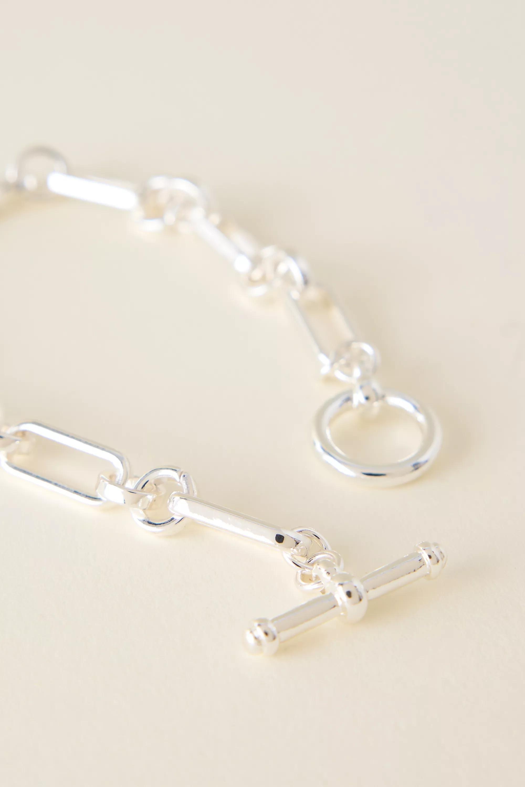 Chunky Chain T-Bar Bracelet, A501_0007, medium