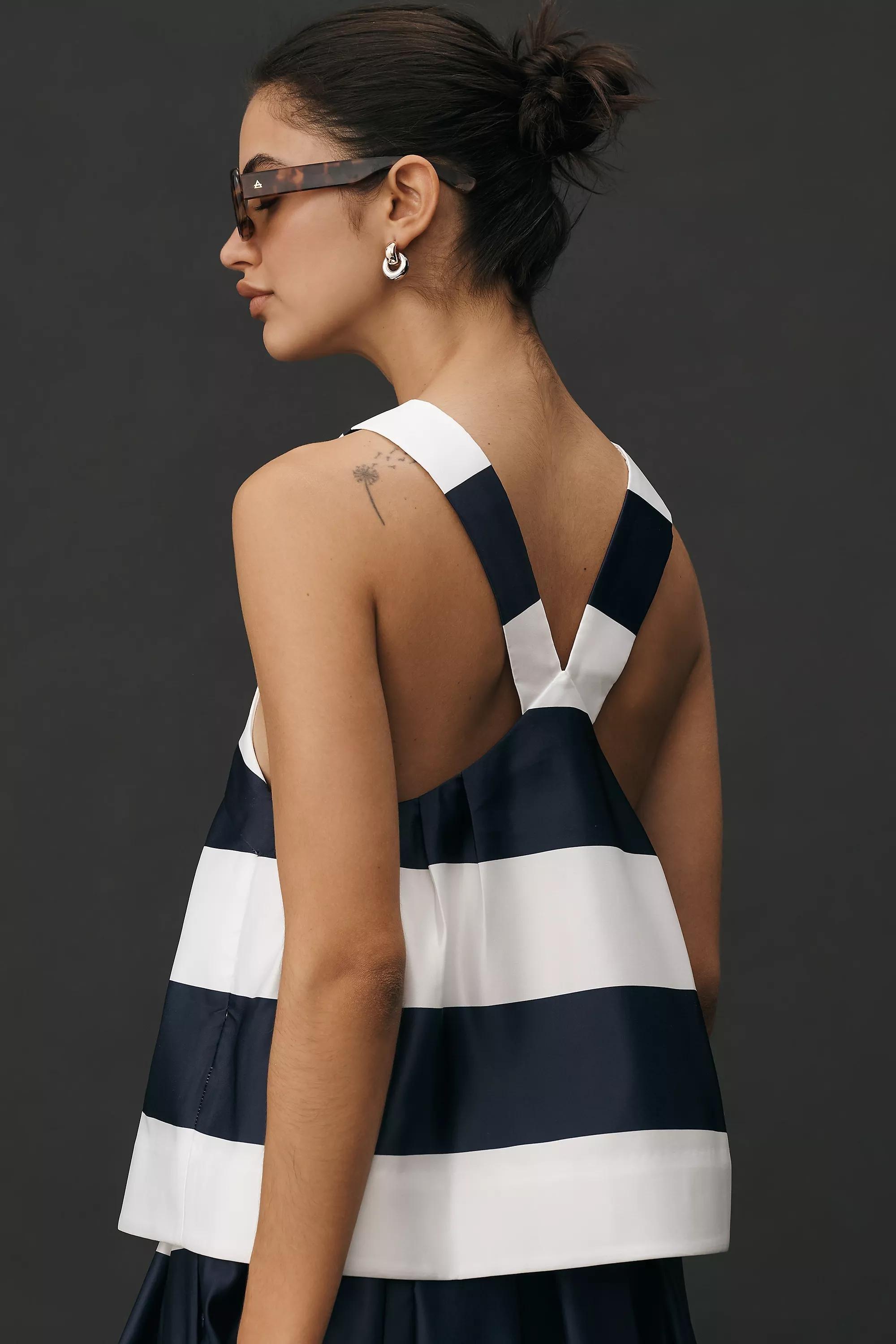 Anthropologie Women Striped Tank Top, Multicolour, , large image number 2