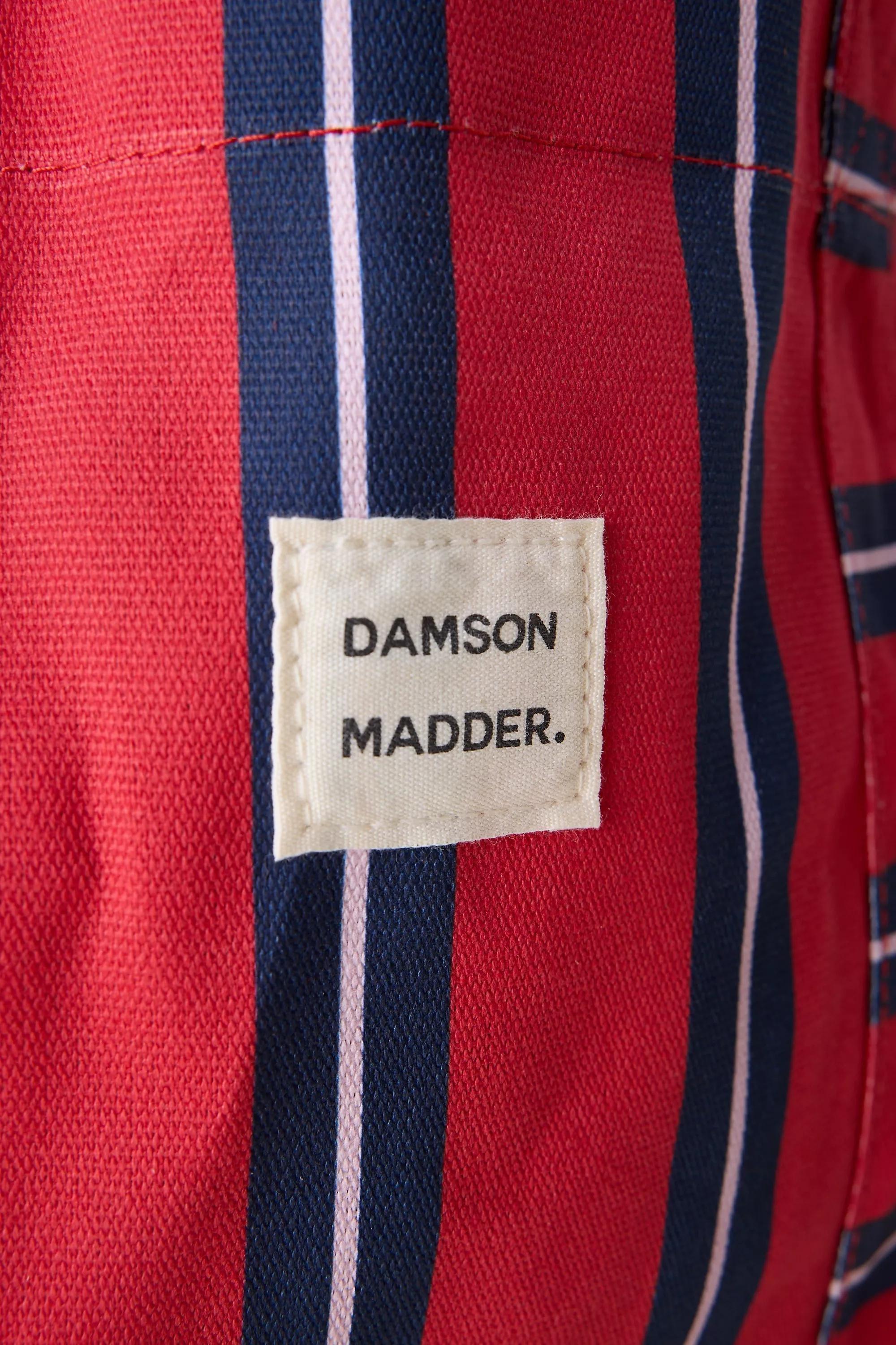 Damson Madder Stripe Canvas Tote Bag, Red, A501_0060, large image number 3