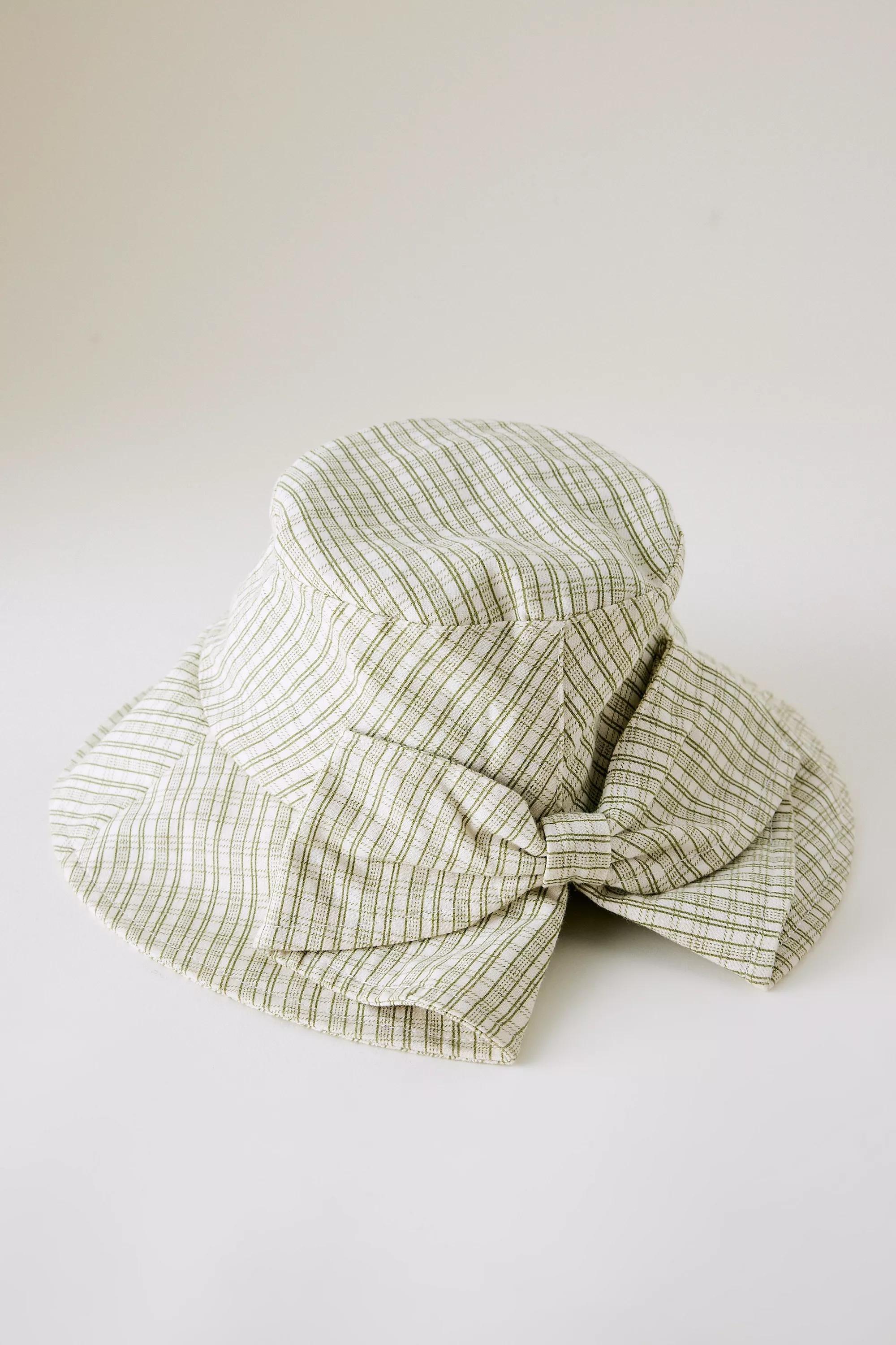 Bow Tie- Strap Bucket Hat, Green, A501_0030, large image number 2