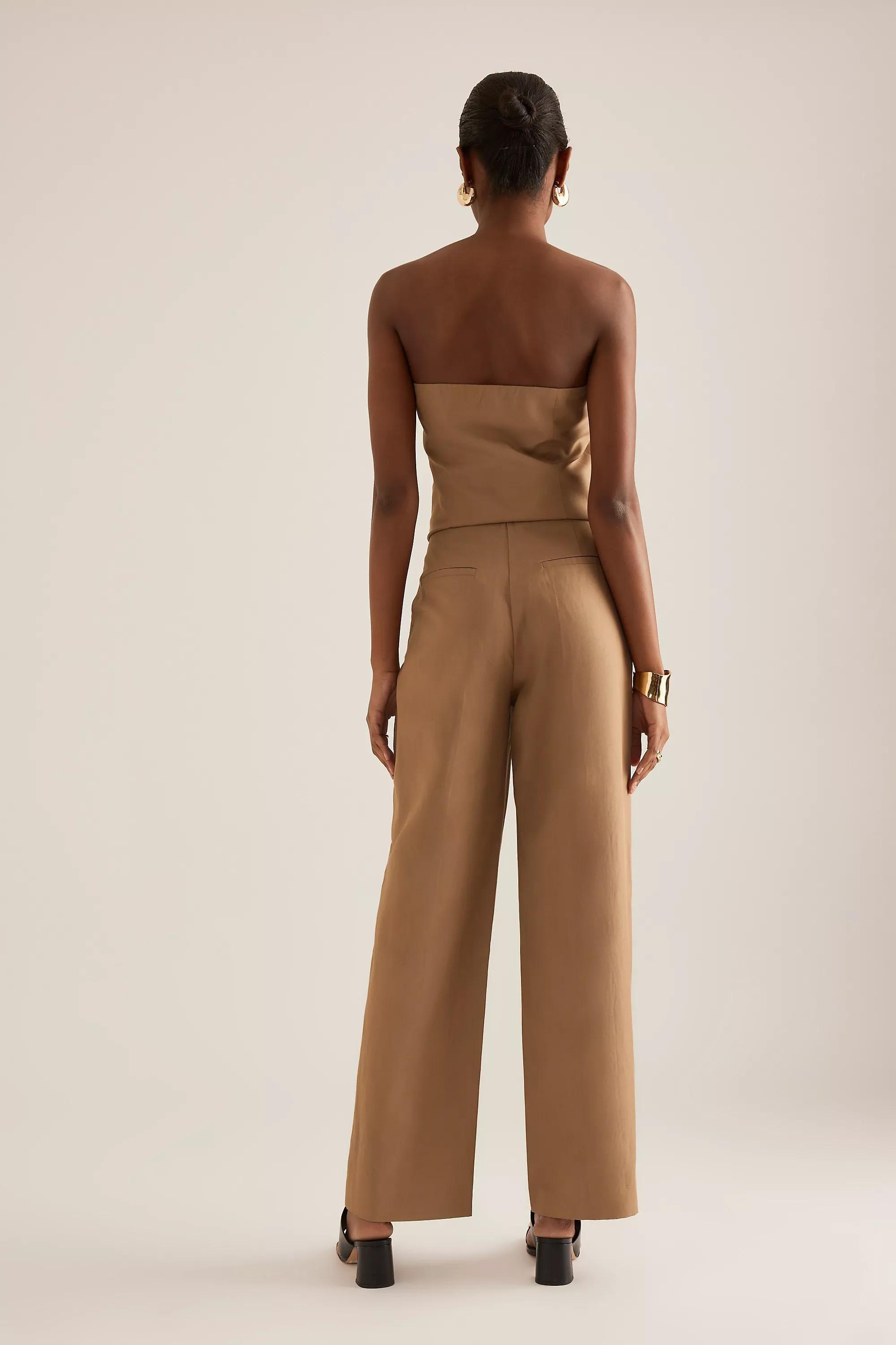 HONEY Selected Femme Bri Straight-Leg Trousers, A501_0025, large image number 1