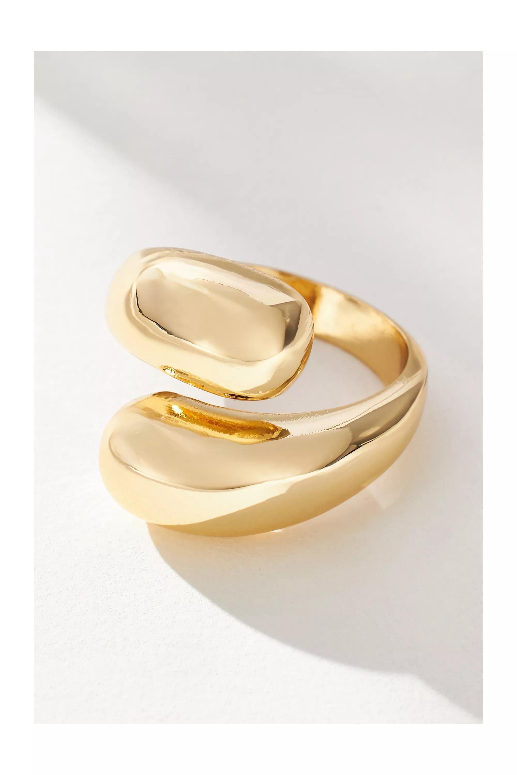 Double Twisted Ring, Gold, , large image number 0