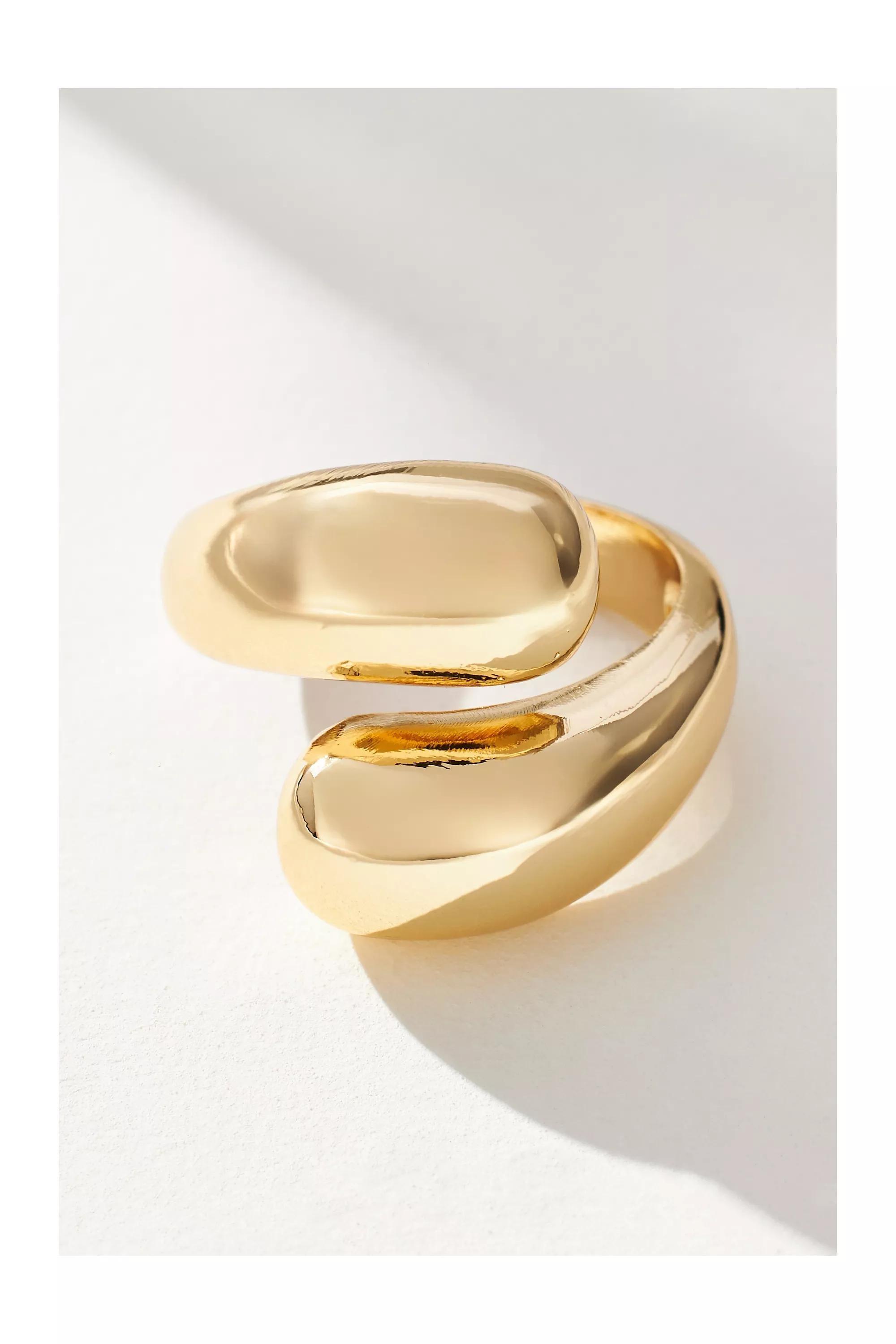 Double Twisted Ring, Gold, , large image number 2