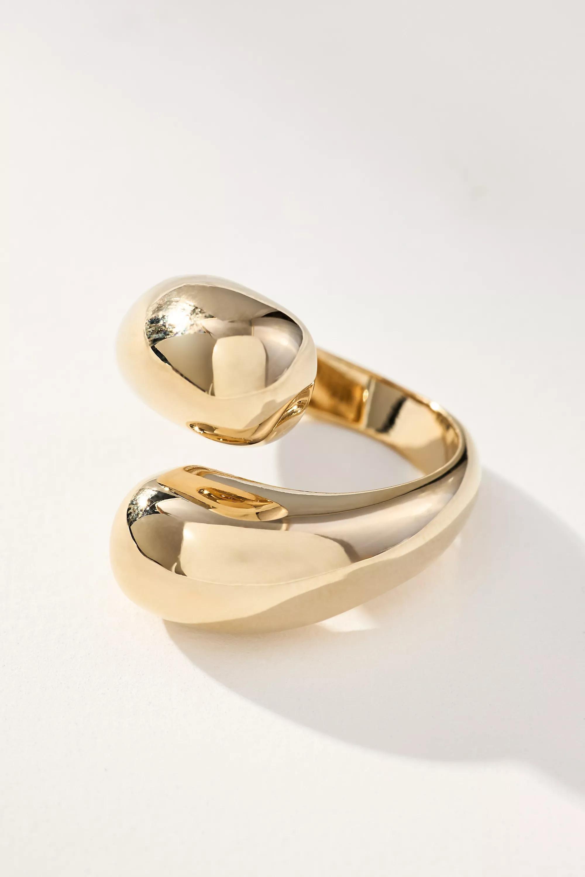 Double Twisted Ring, Gold, , large image number 0
