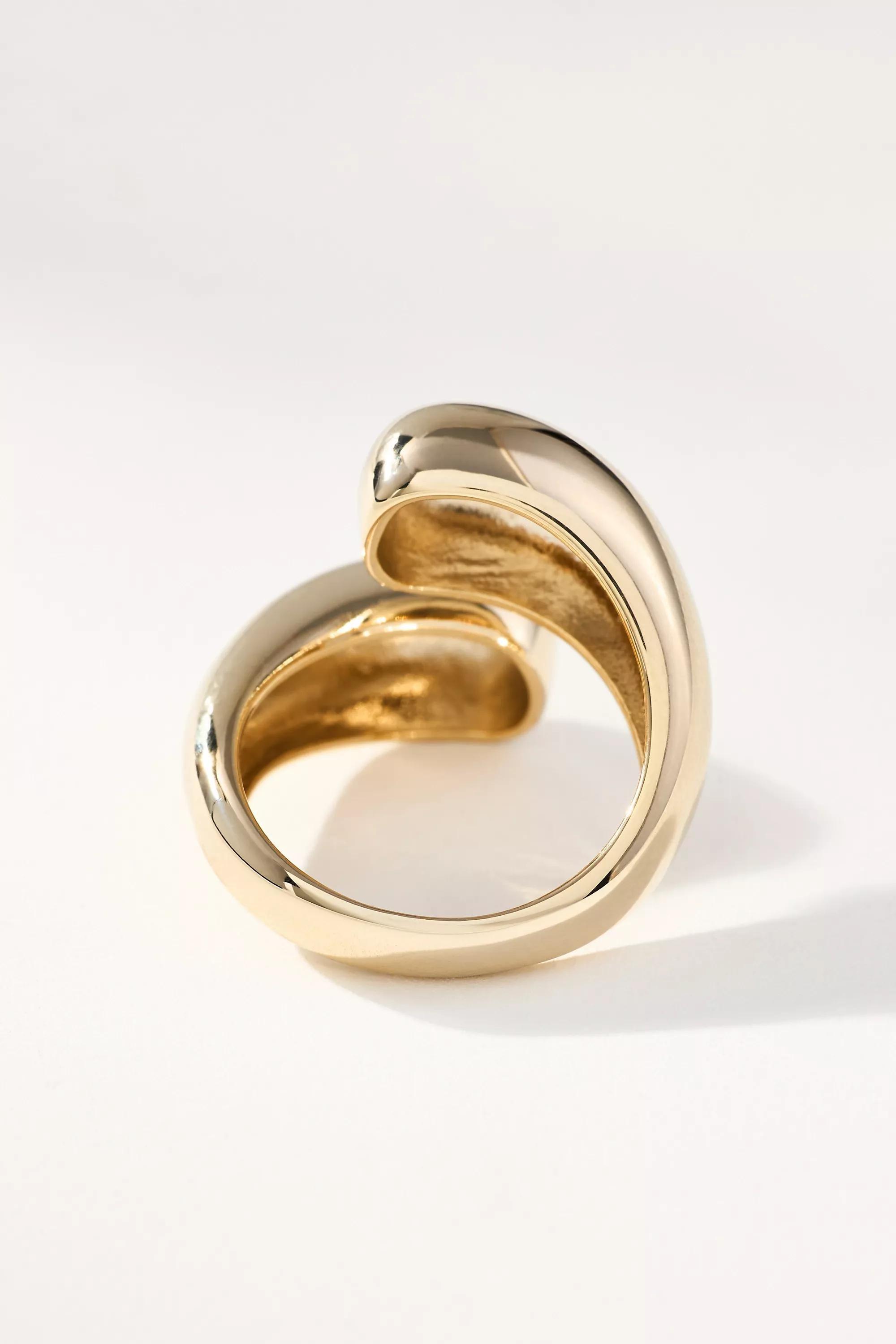 Double Twisted Ring, Gold, , large image number 4