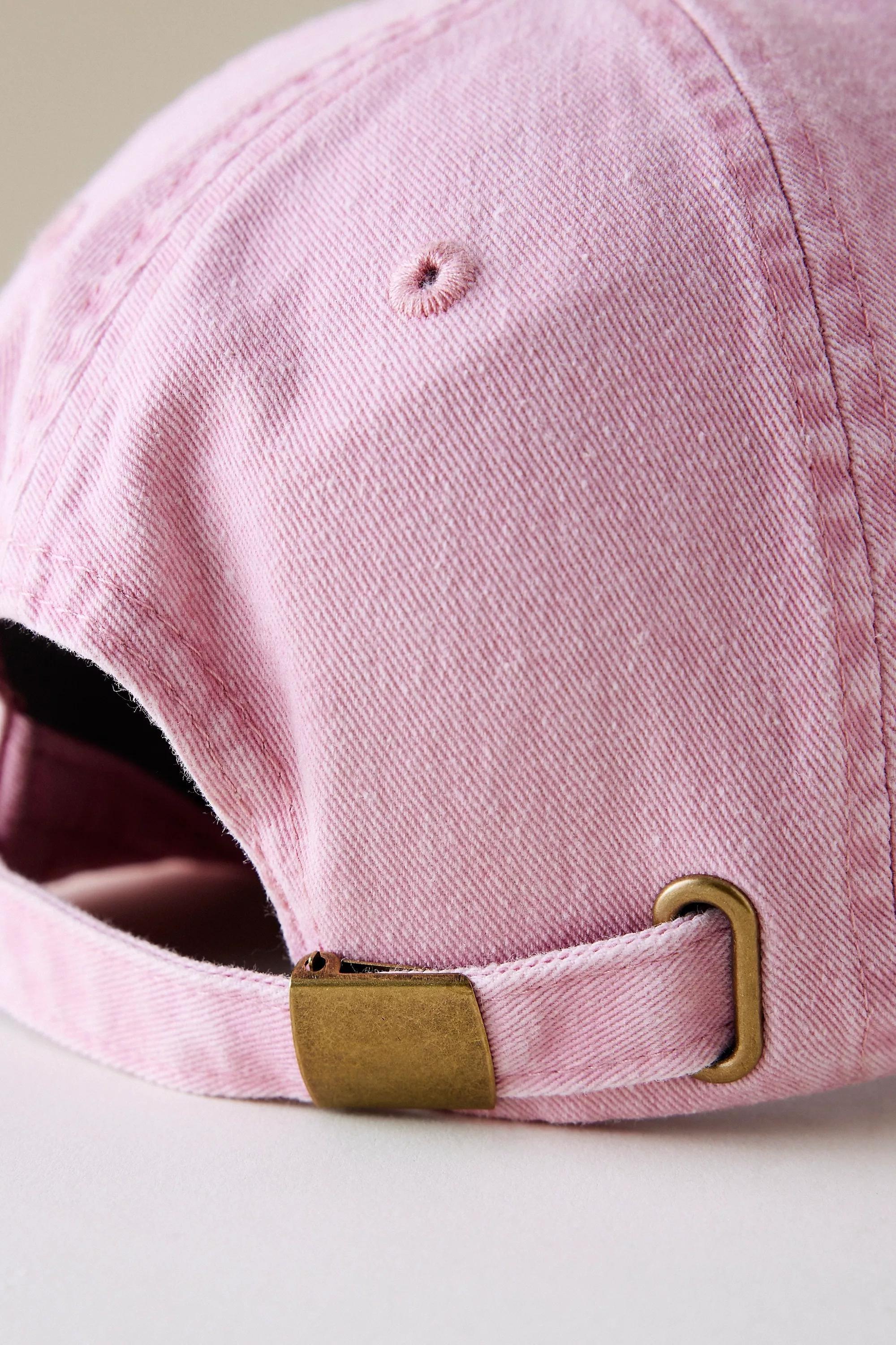 PINK Embroidered Lobster Baseball Cap, A501_0066, large image number 2