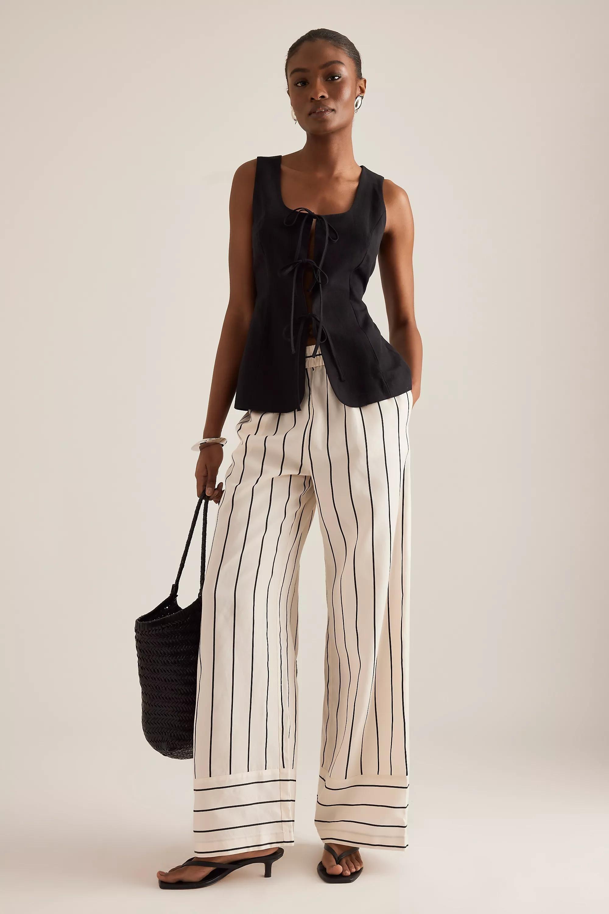 Anthropologie Pants Women Striped Casual Trousers, , large image number 0