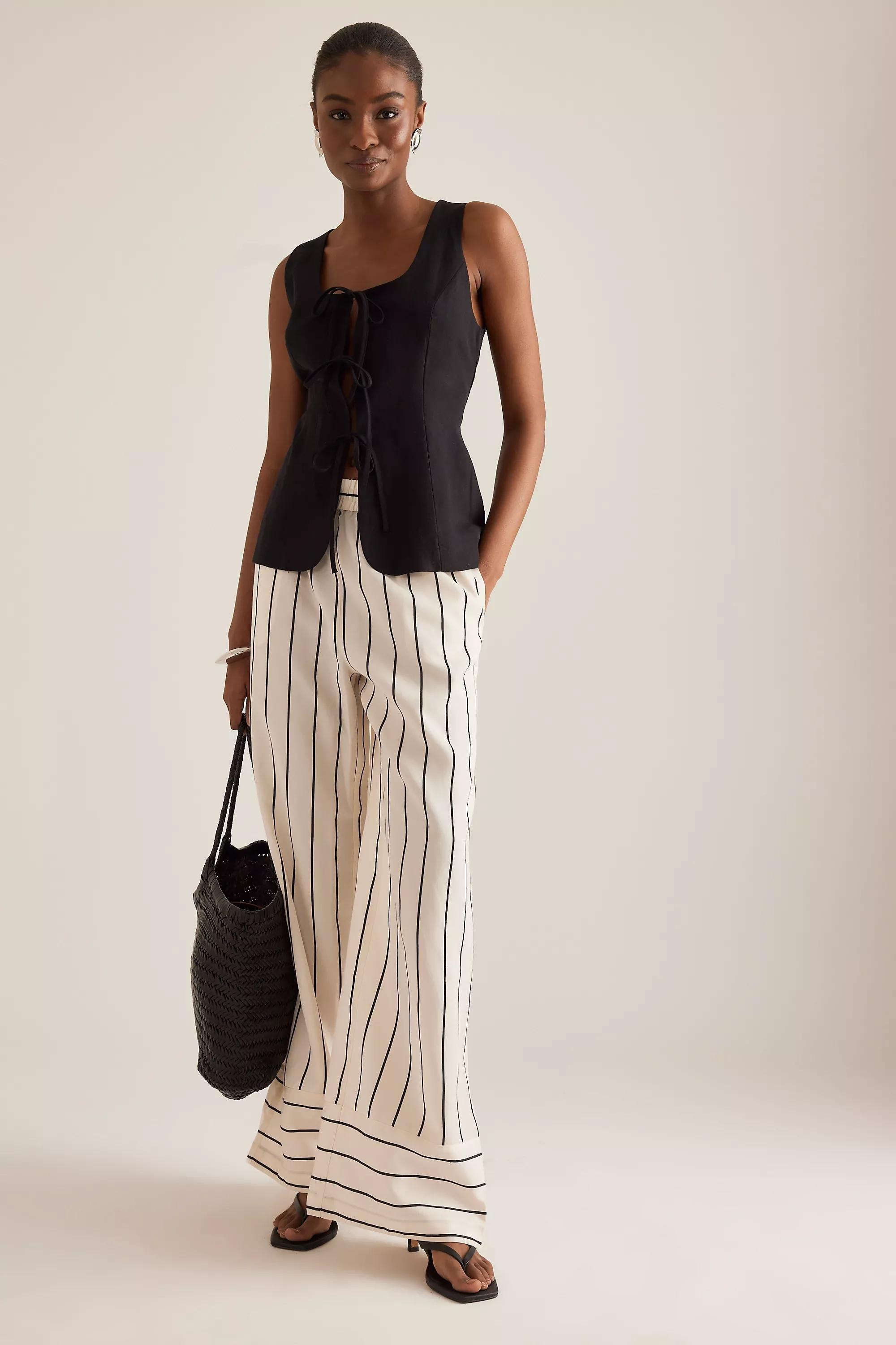 Anthropologie Pants Women Striped Casual Trousers, , large image number 2