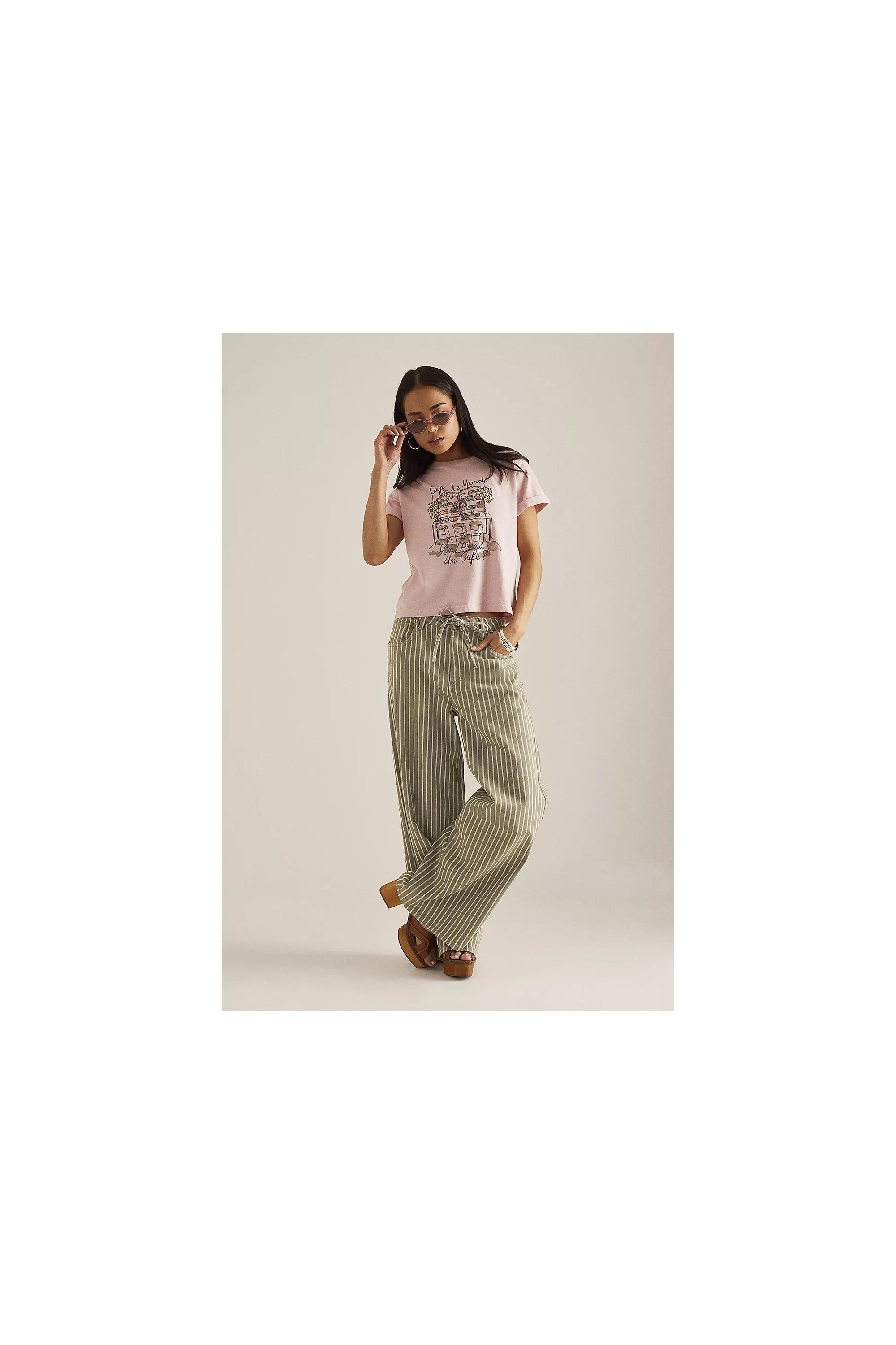 Maeve Cafe Le Marais T-Shirt, Pink, , large image number 2