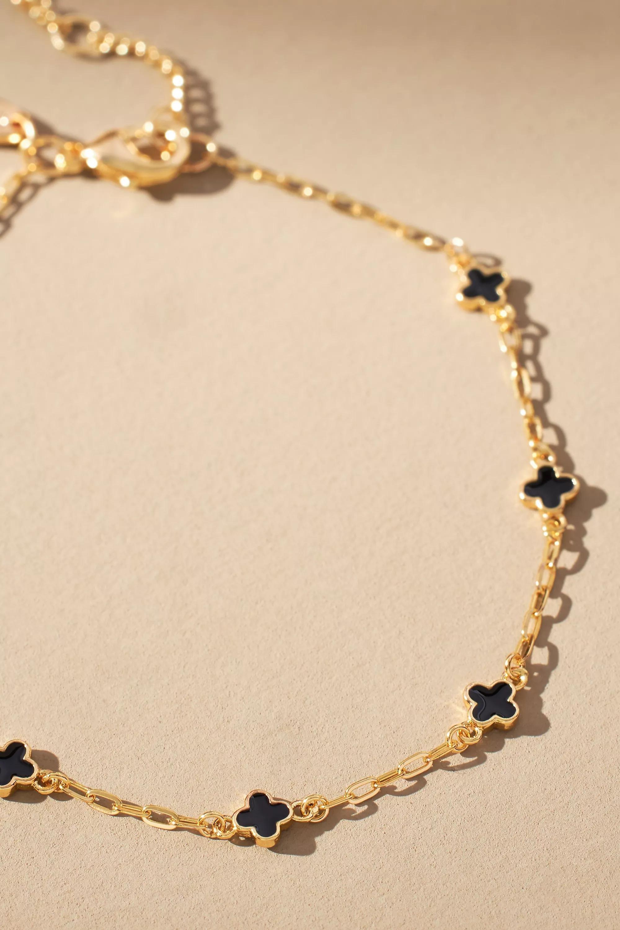 BLACK Clover Chain Wrap Bracelet, A501_0001, large image number 4