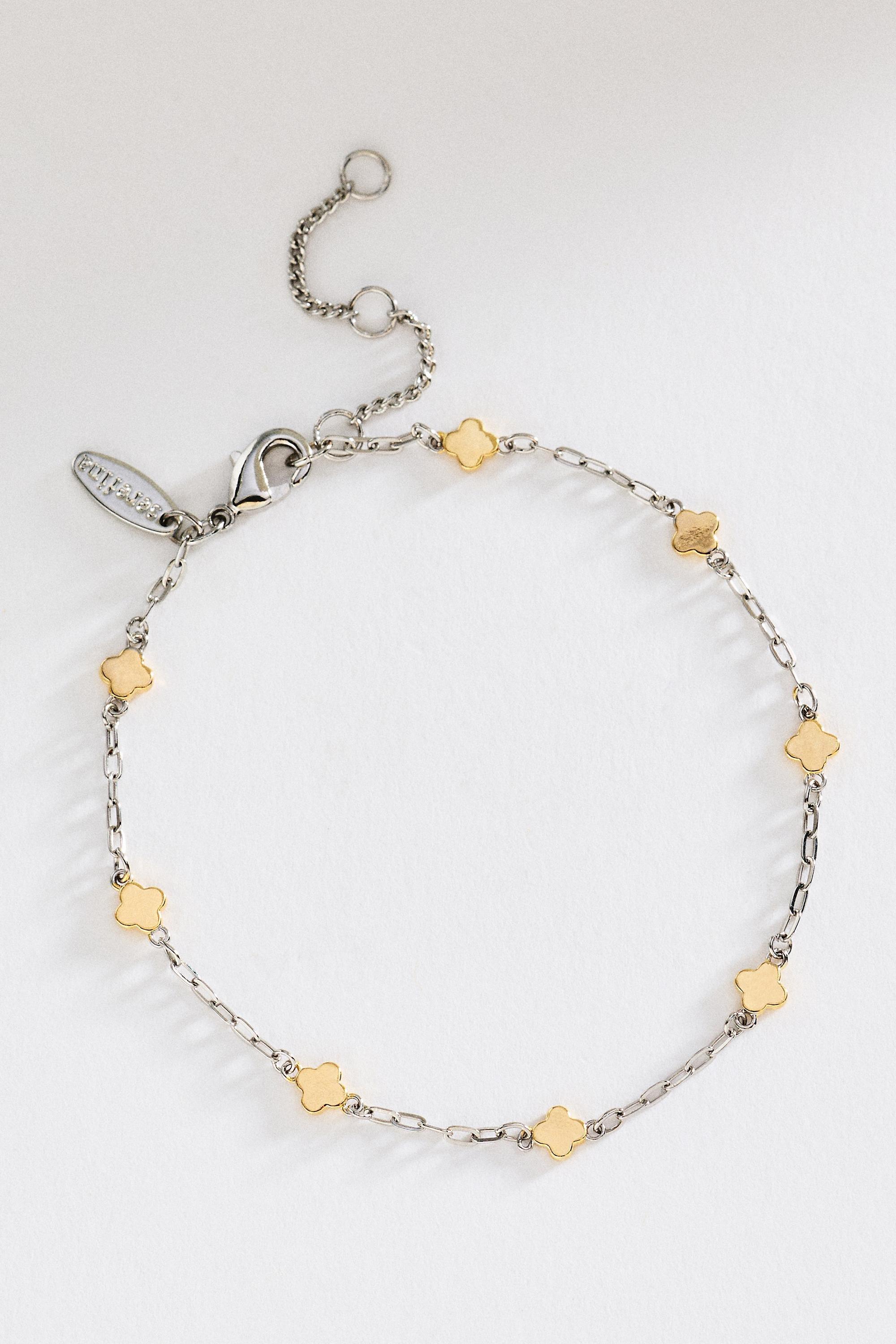 Clover Chain Wrap Bracelet, Gold, Gold, large image number 0