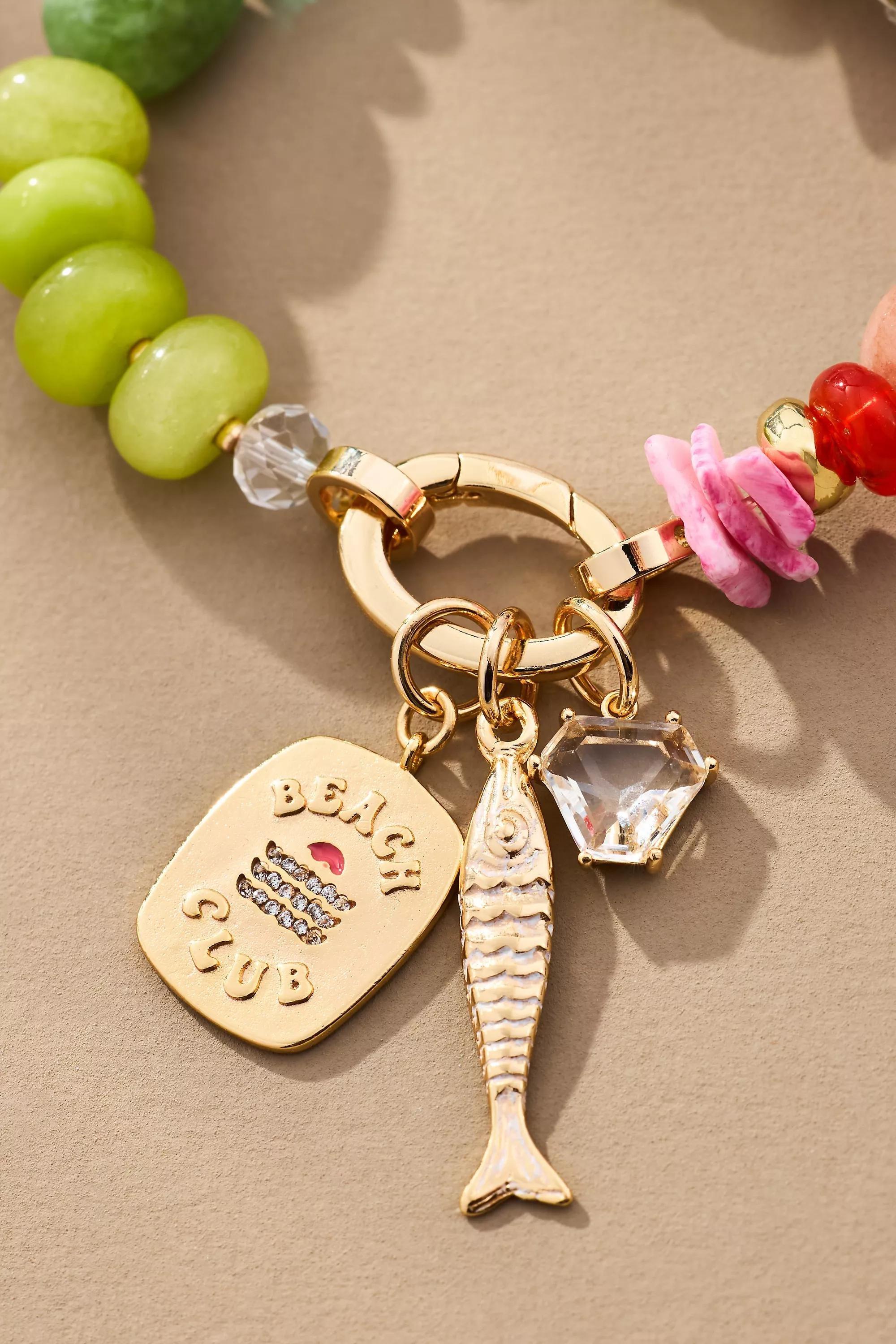 Beaded Charm Stretch Bracelet, A501_0034, large image number 3