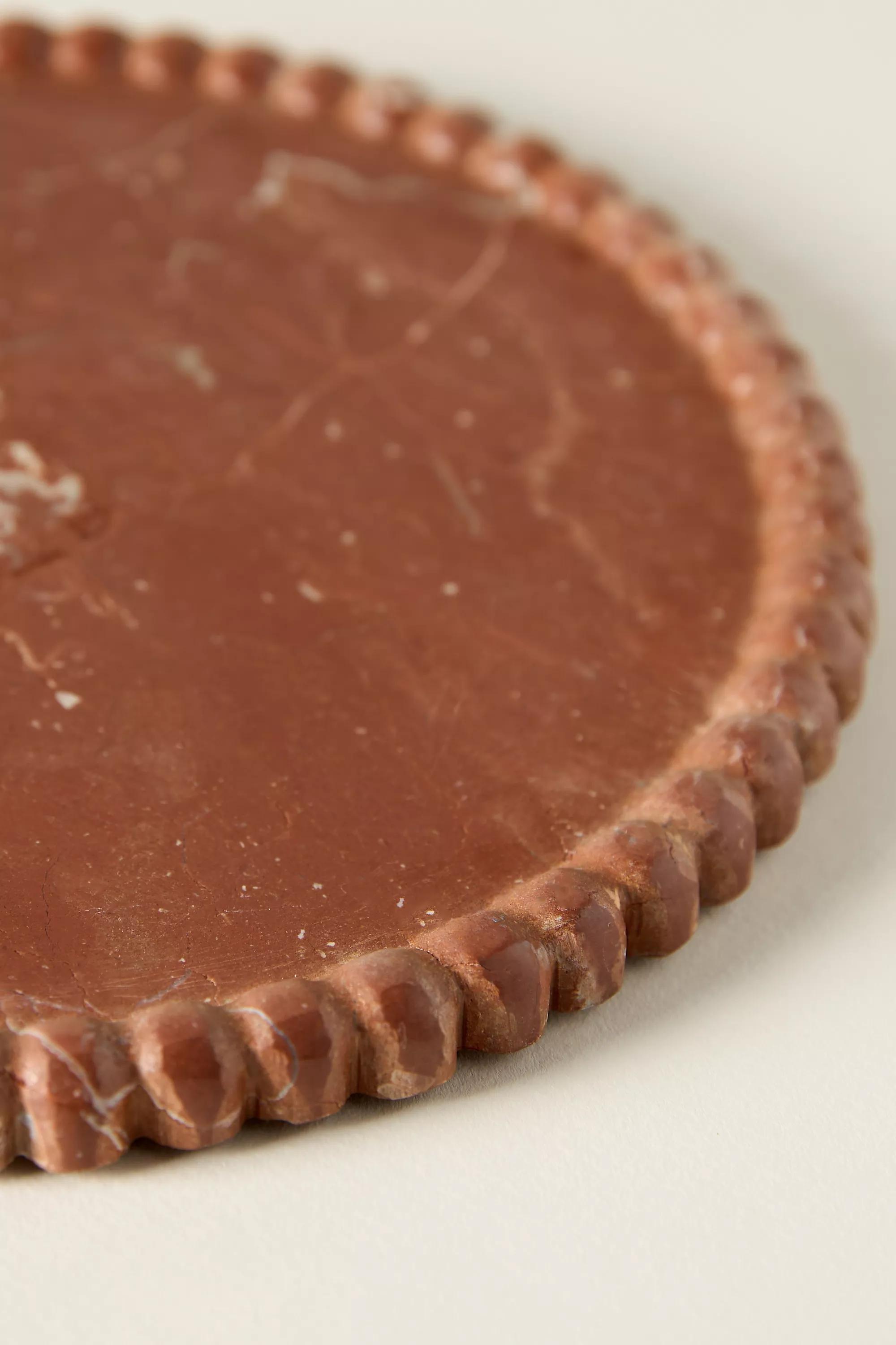 BLUE Beaded Marble Cheese Board, A501_0040, large image number 1