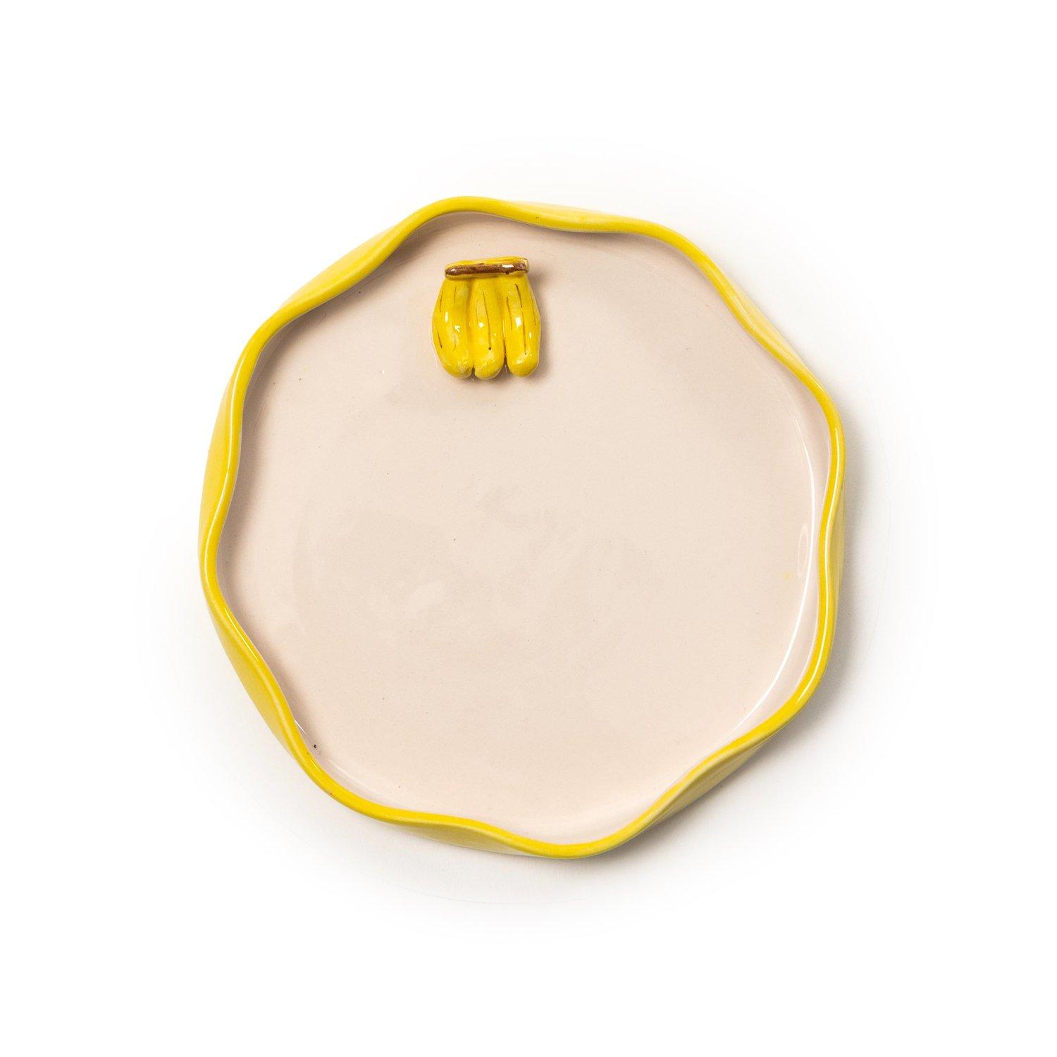 3D 15 cm Banana Plate, Multicolour, , large image number 0