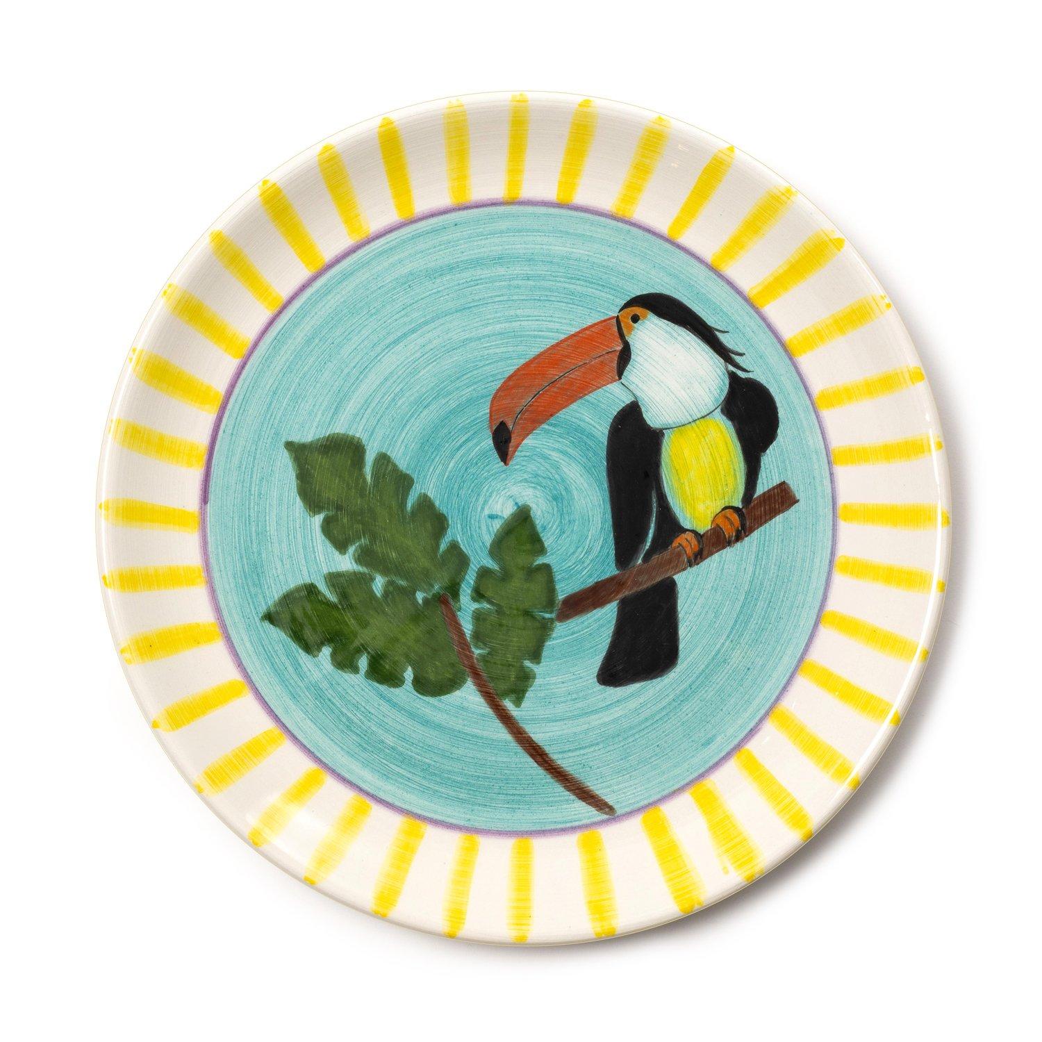 Tropical Dinner Plate 2, Multicolour, , large image number 0