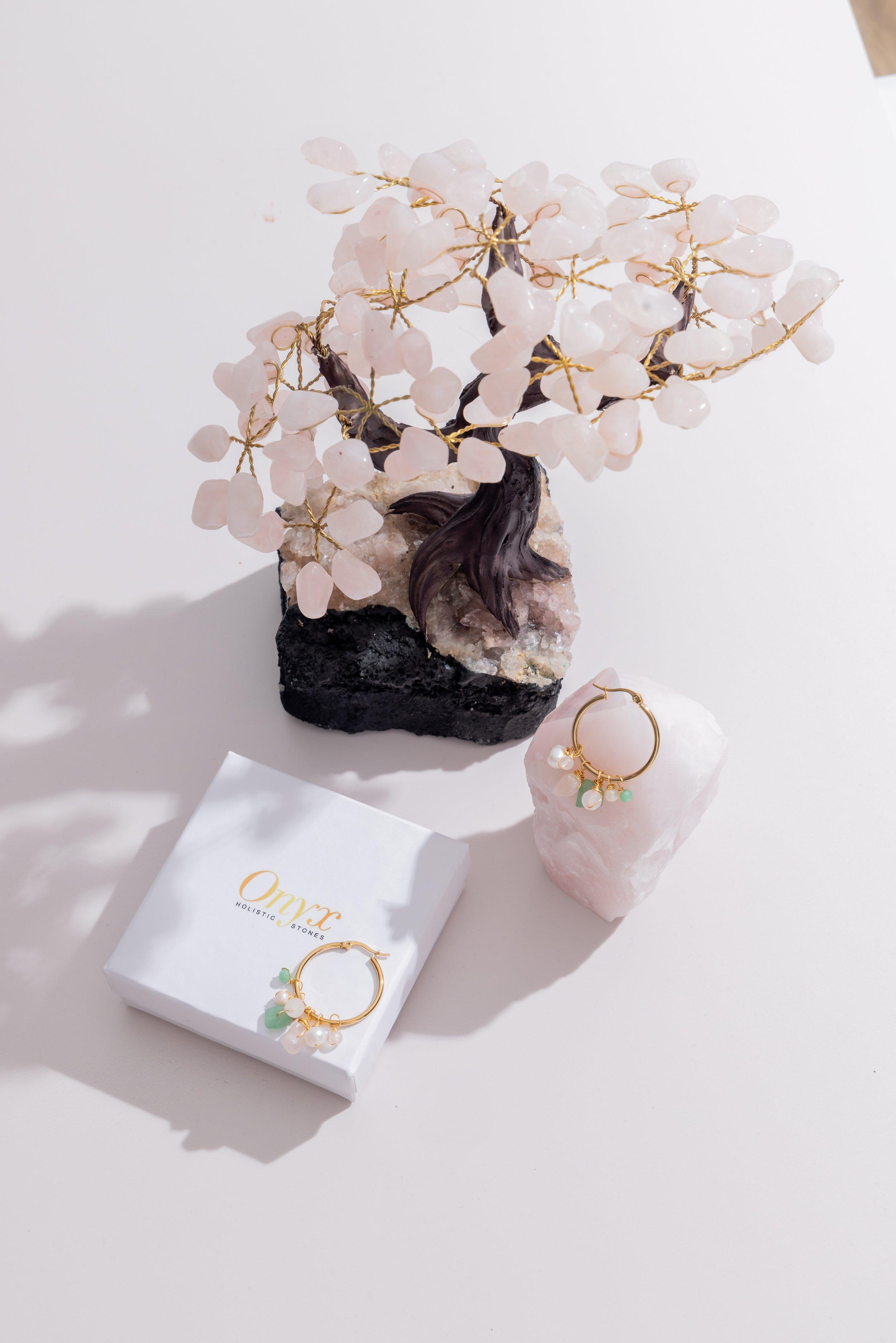 Earrings Hoops With Charms, Multicolour, A519_0000, medium