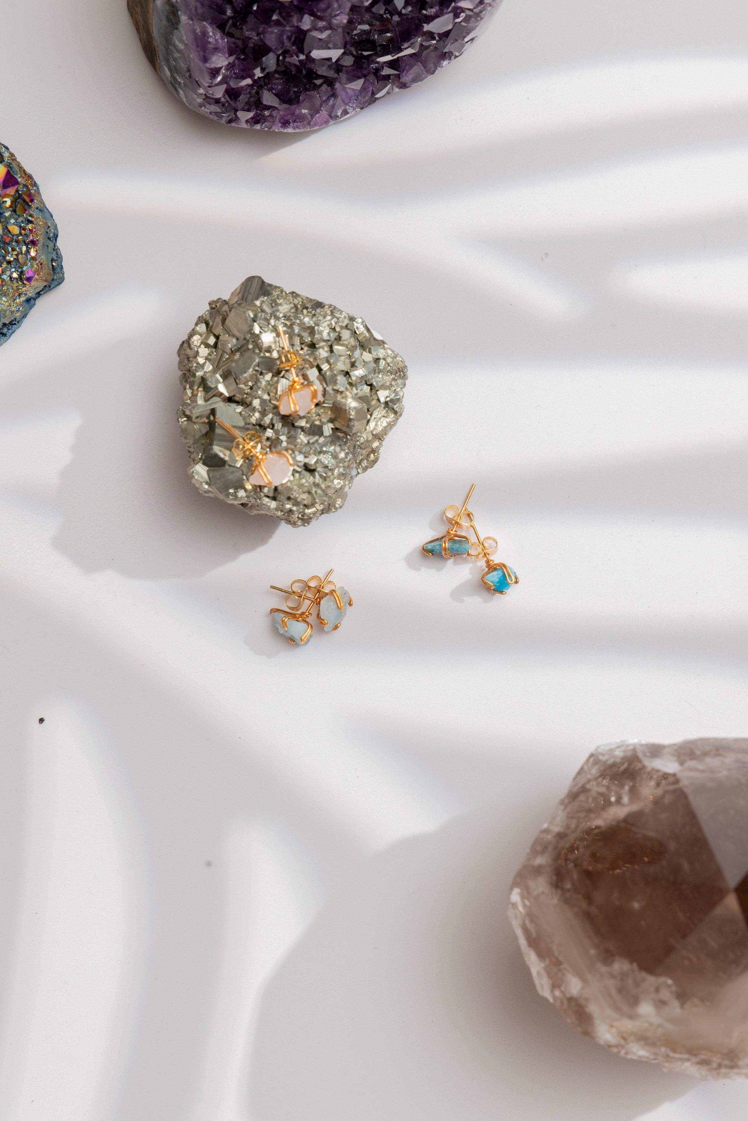 Earrings Spider Studs, Multicolour, A519_0000, large image number 0