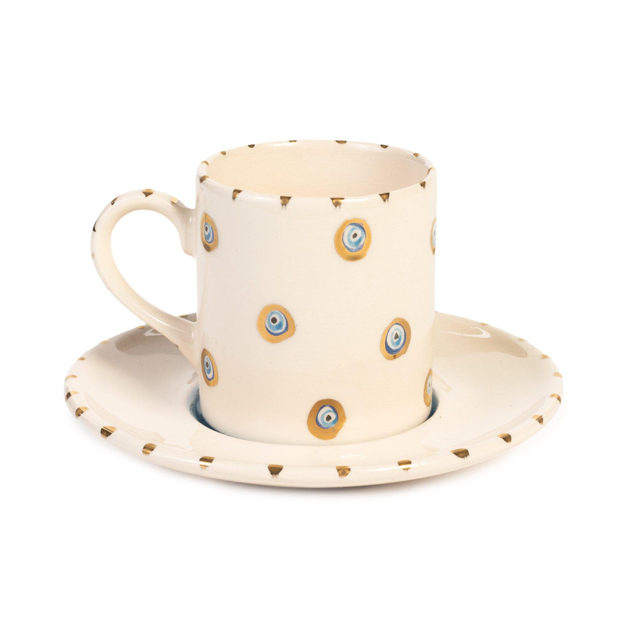 Inner Eye Multi Eyes Coffee Set, FGI X Anthropologie, Multicolour, A516_EYE, large image number 0