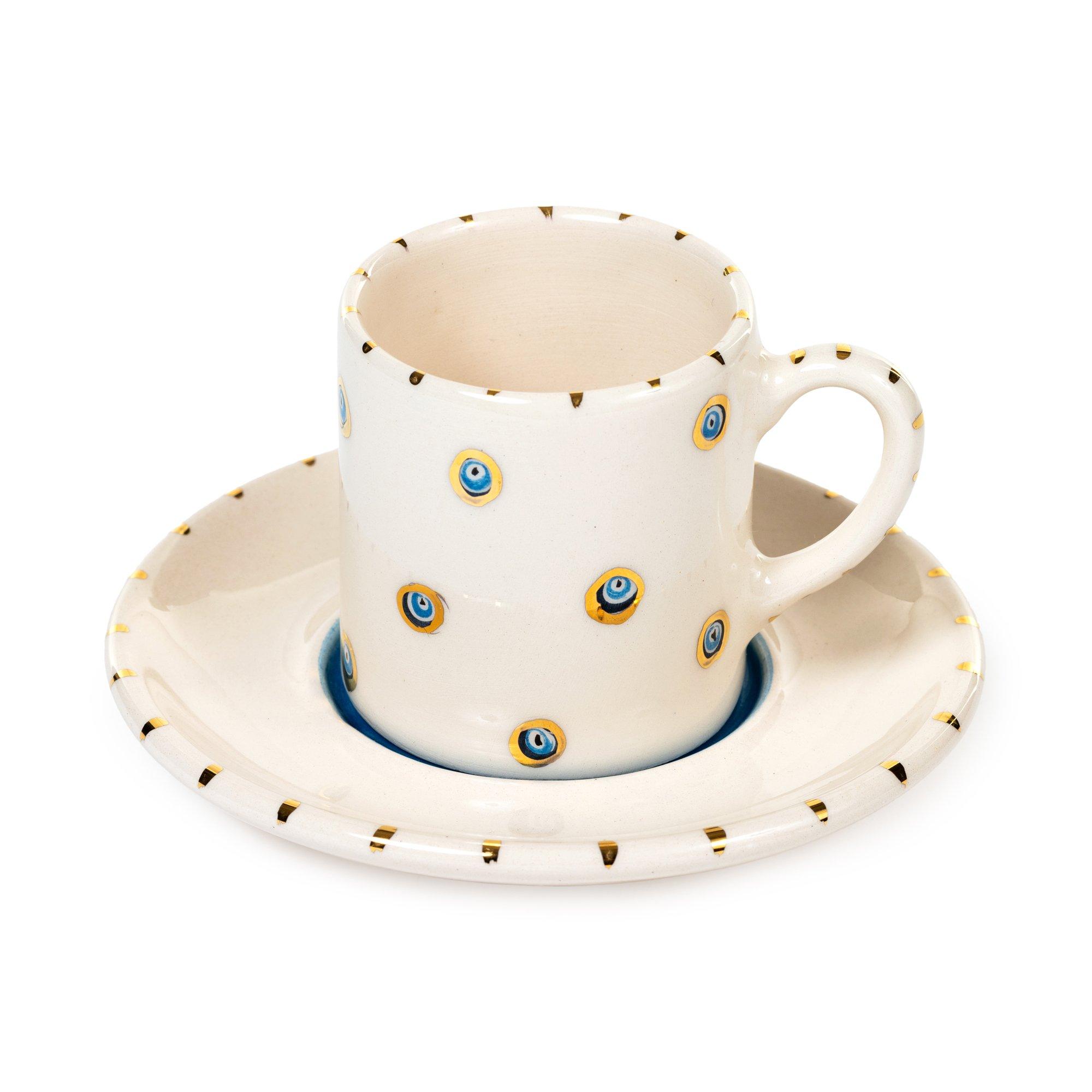 Inner Eye Multi Eyes Coffee Set, FGI X Anthropologie, Multicolour, A516_EYE, large image number 1