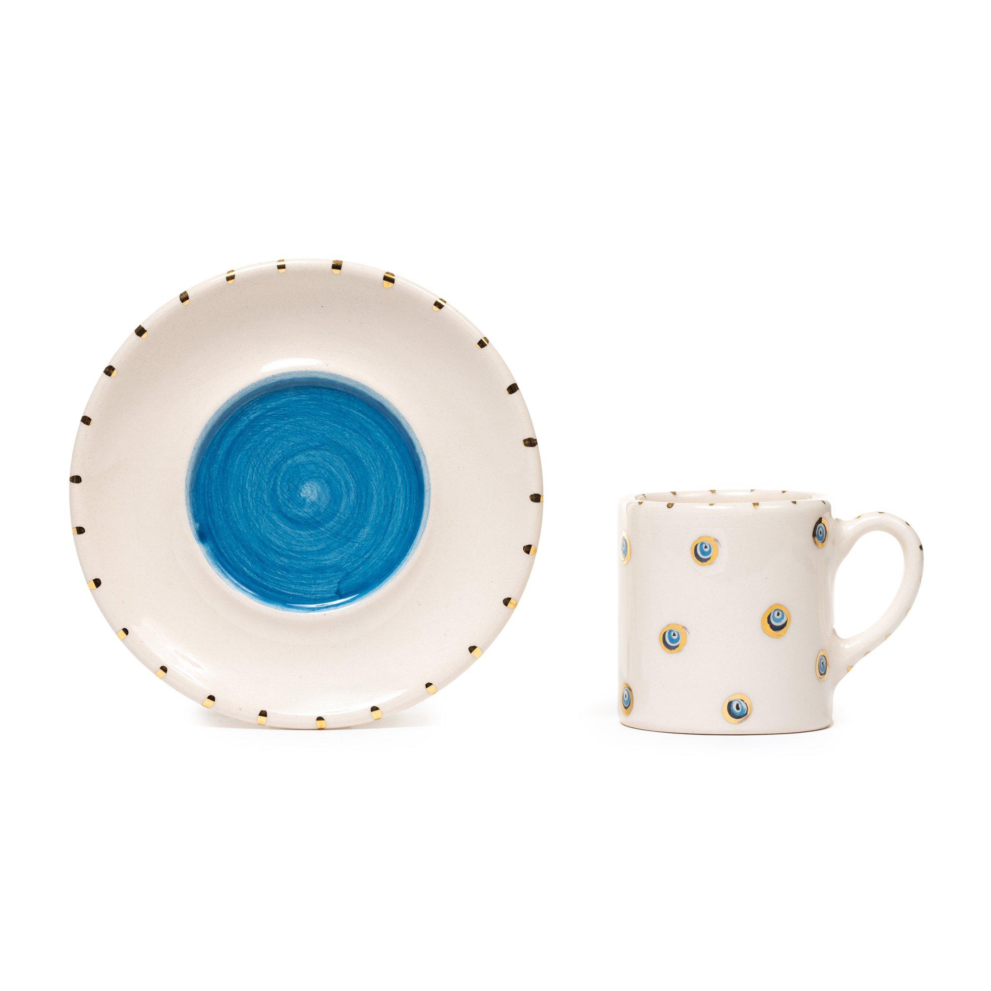 Inner Eye Multi Eyes Coffee Set, FGI X Anthropologie, Multicolour, A516_EYE, large image number 5