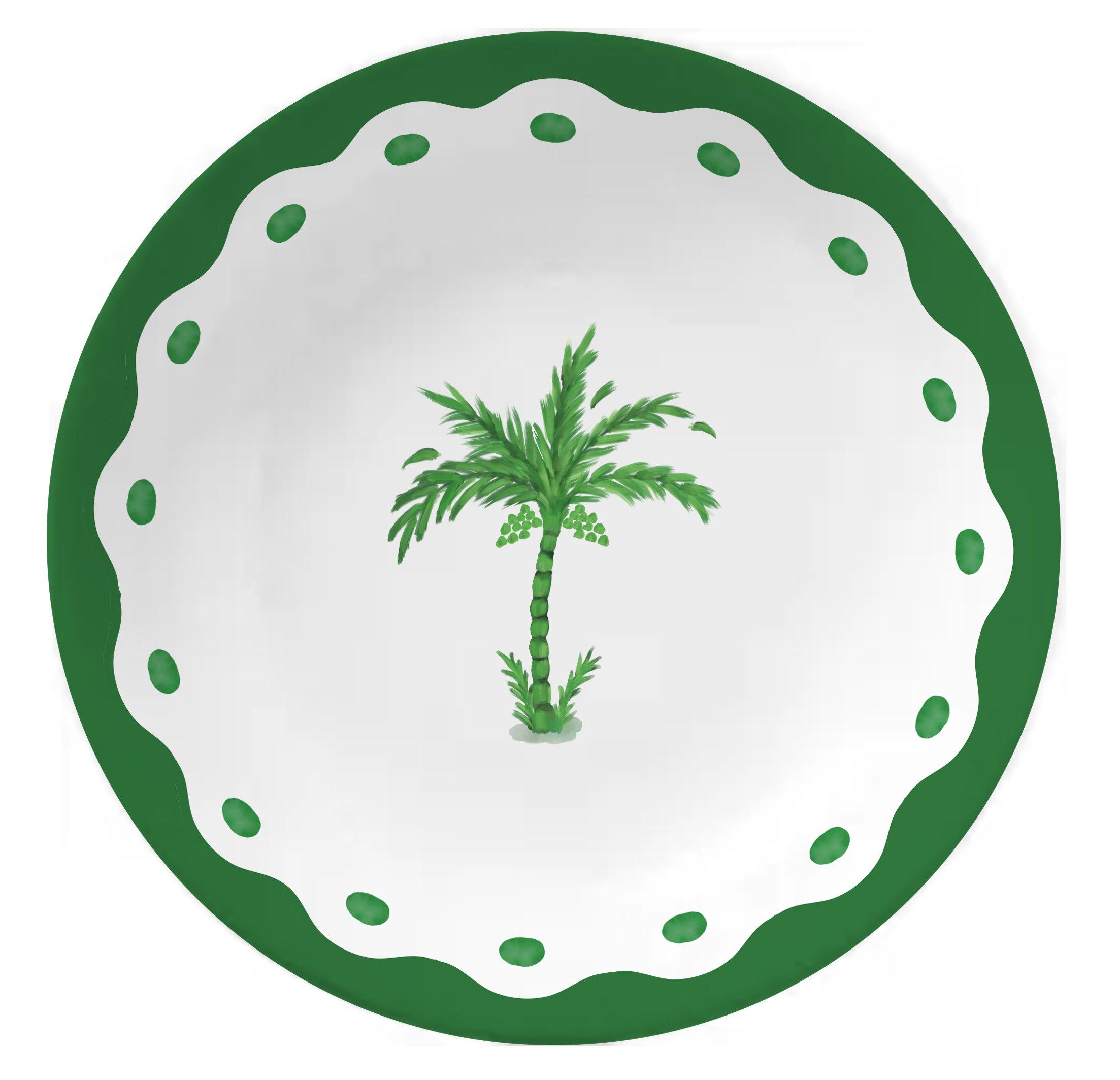 21 Cm Palm Island Plate Anthropologie X Fernco, Green, , medium
